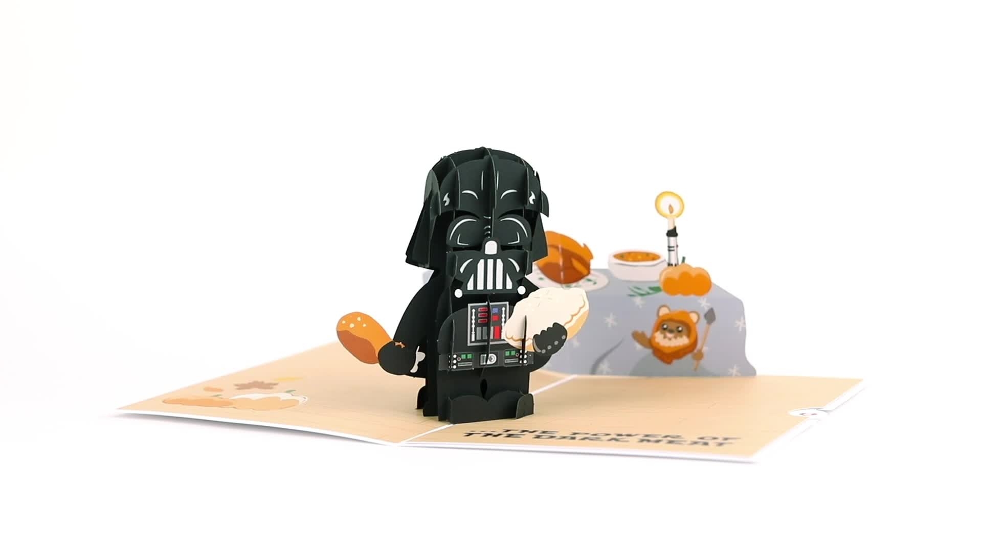 1920x1080 Star Wars™ Darth Vader™ Thanksgiving Pop Up Card, Desktop