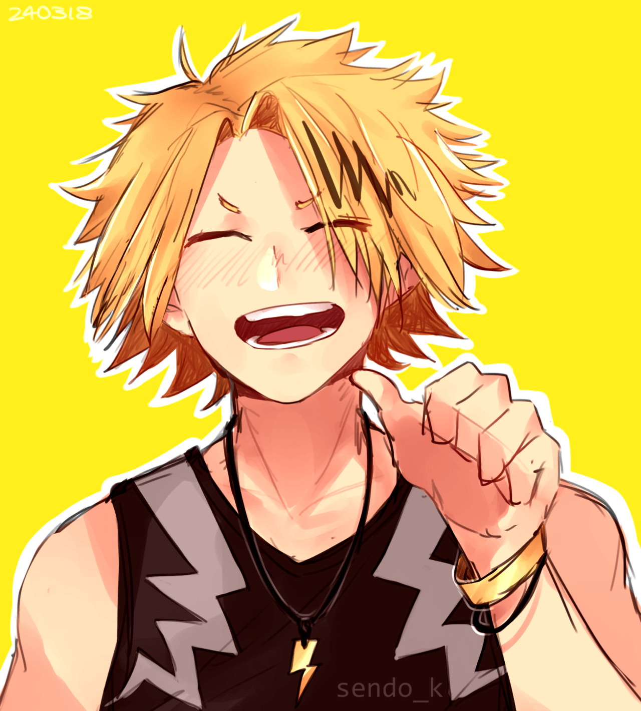 1280x1420 Kaminari Denki.. Boku no Hero Academia. Boku no Hero Academia, Phone