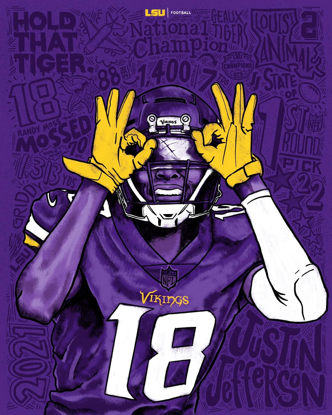 1160x1440 Free download LSU Football Our OROY The future is so bright for [] for your Desktop, Mobile & Tablet. Explore Justin Jefferson Wallpaper. Thomas Jefferson Wallpaper, Justin Timberlake Wallpaper, Phone