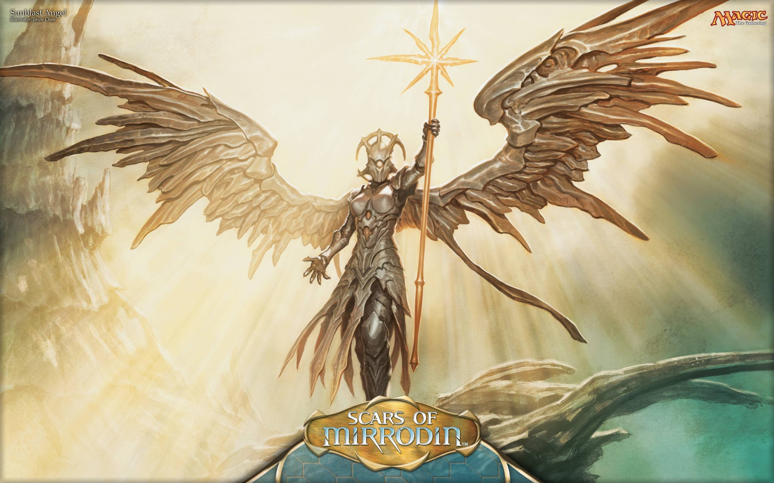 2560x1600 Wallpaper of the Week: Sunblast Angel, Daily MTG, Magic, Desktop