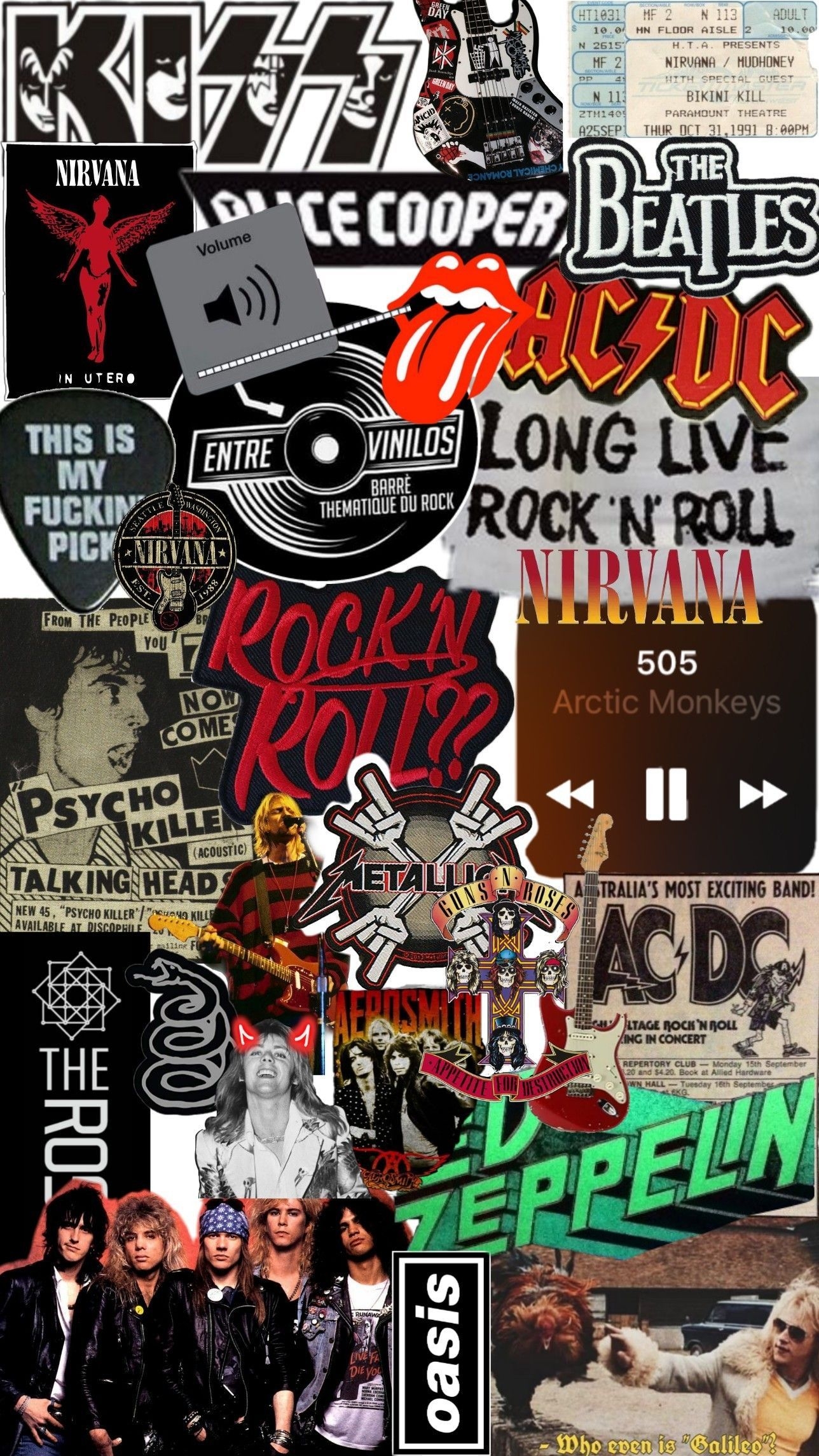 1290x2290 Rock n' roll. Gaya rock, Sejarah seni, Seniman jalanan, Phone