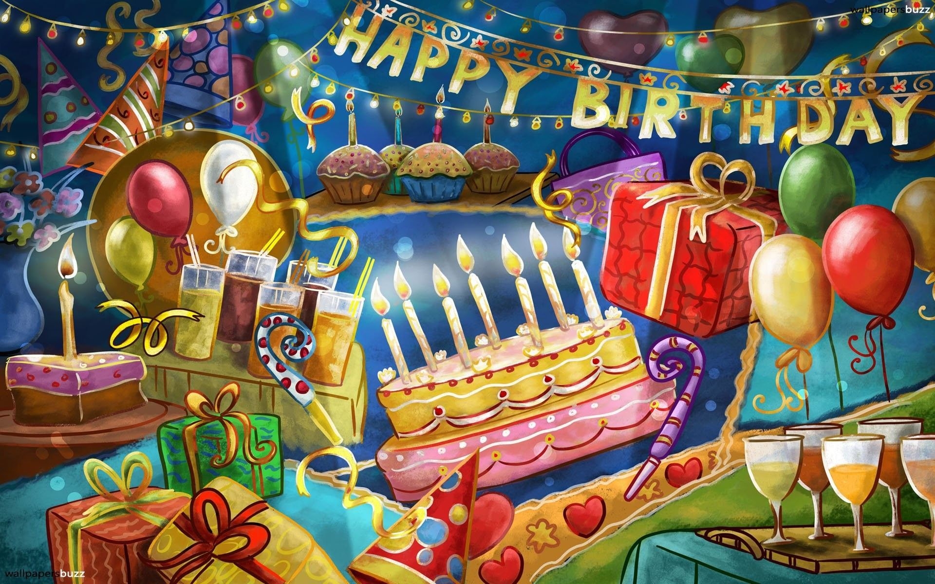 1920x1200 Birthday Party Wallpaper Free Birthday Party Background, Desktop