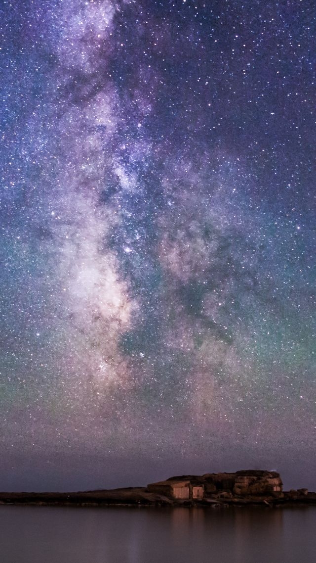 640x1140 Wallpaper Iceland, 4k, 5k wallpaper, 8k, night, sky, stars, northern lights, OS, Phone