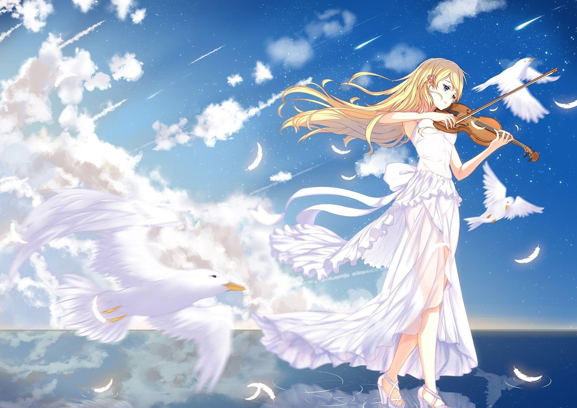 1920x1360 Wallpaper, anime, Shigatsu wa Kimi no Uso, Miyazono Kaori, Desktop