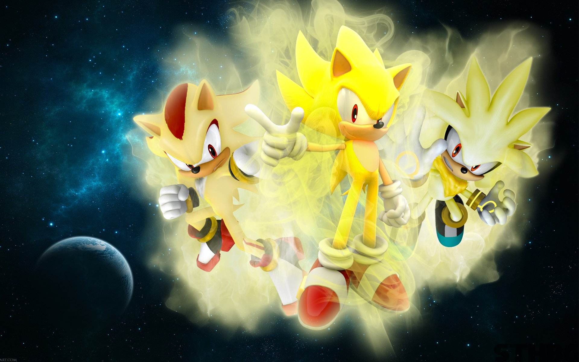 1920x1200  Super Shadow, Super Silver, Super Sonic HD Wallpaper, Desktop