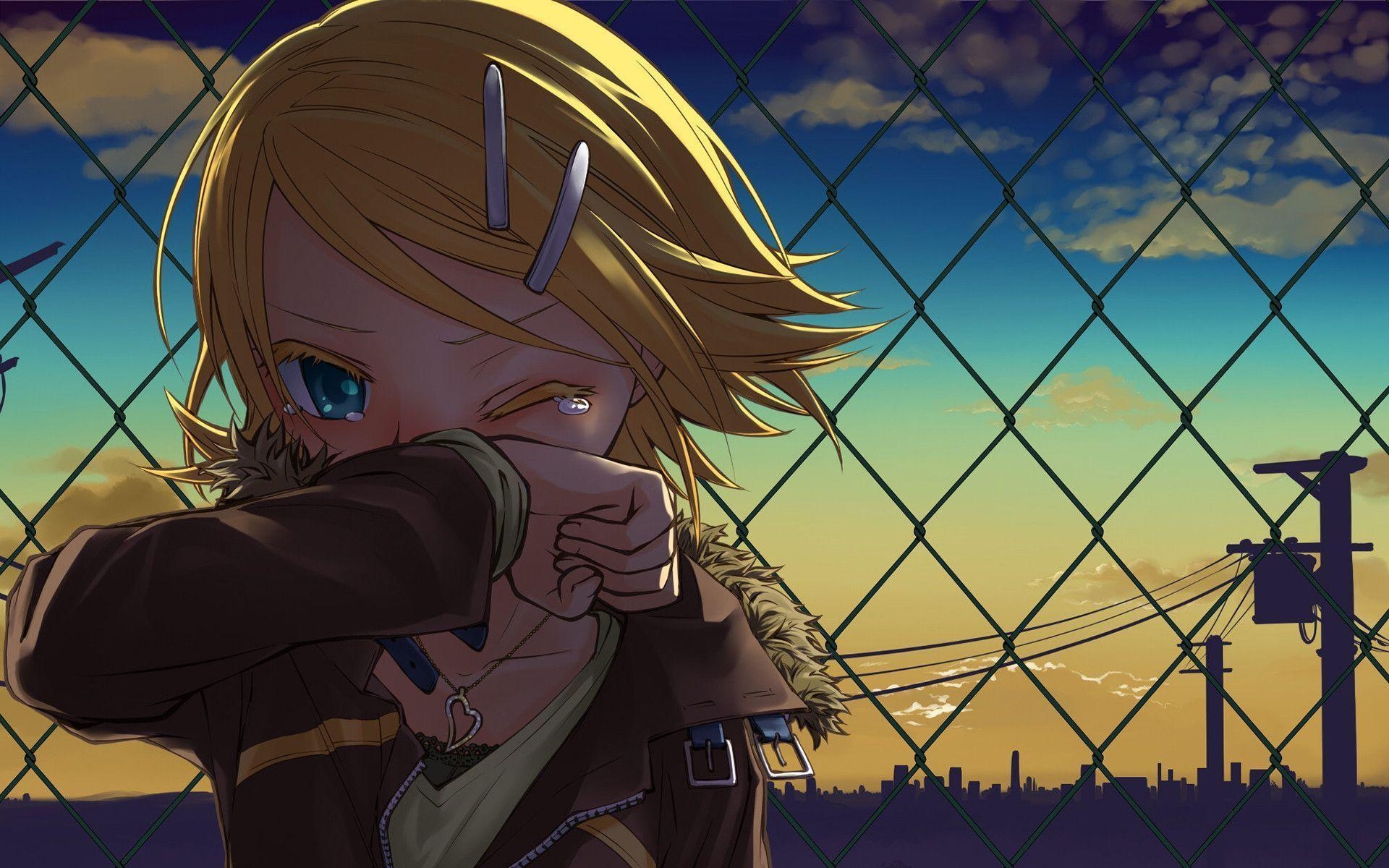 1920x1200 Kagamine rin crying Wallpaper, Desktop