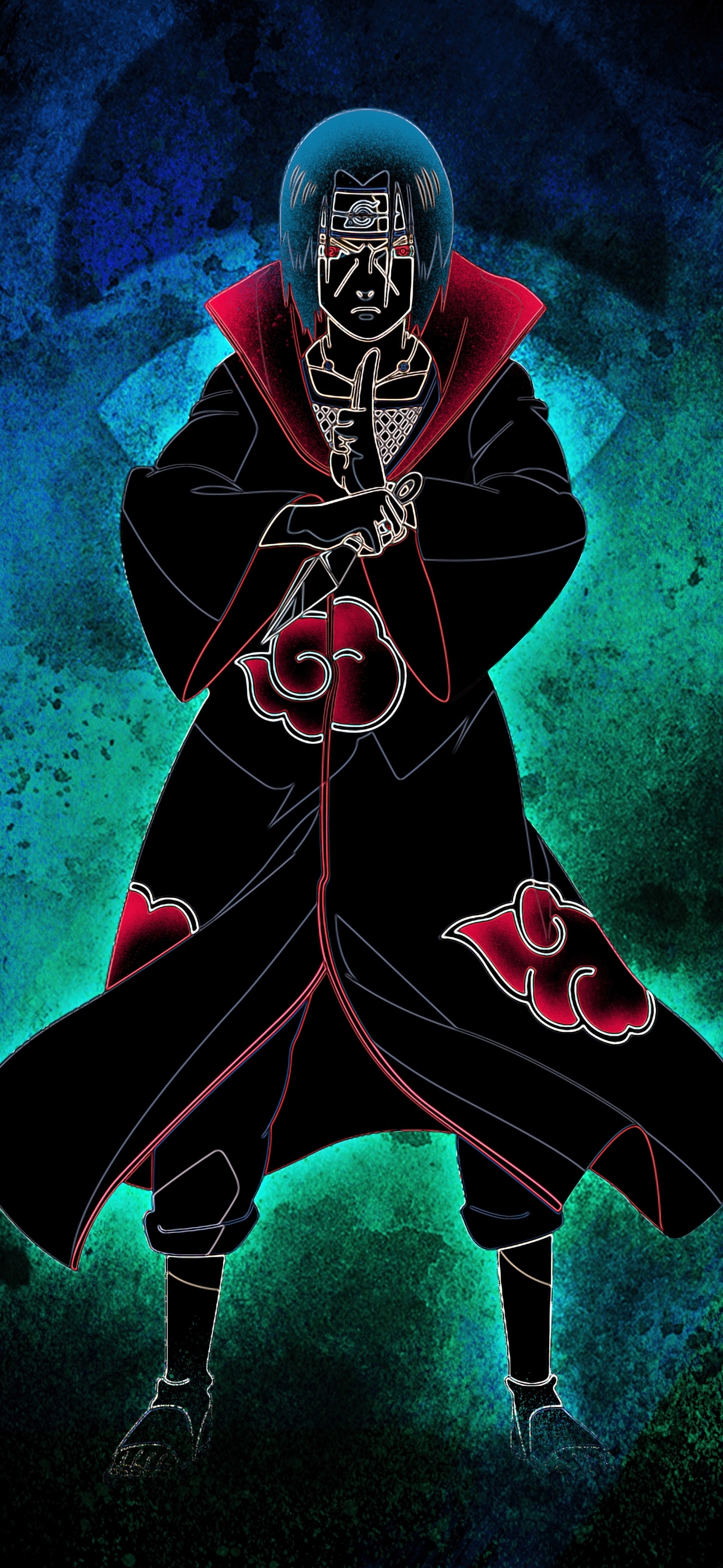 1290x2800 Itachi Uchiha Wallpaper 4K, Artwork, Naruto, Digital Art, 5K, Phone