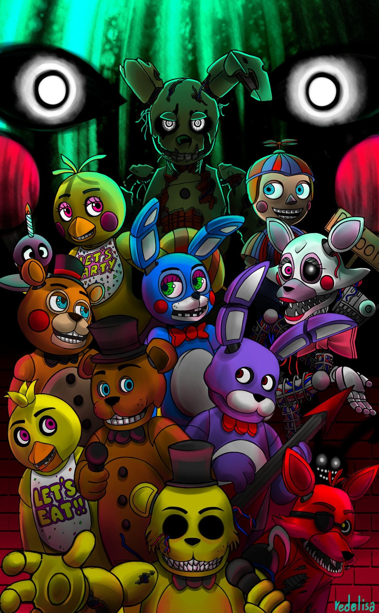 1280x2070 Scary Fnaf Wallpaper, Phone