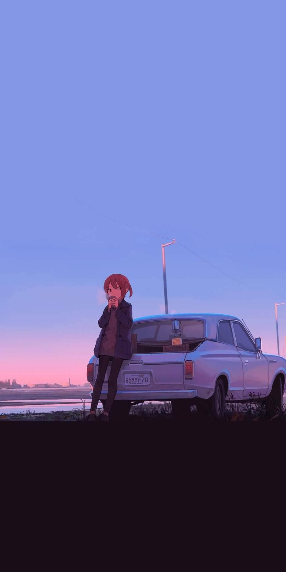 960x1920 Can someone help me find this wallpaper similar to this style ? Simple and minimalistic. Anime wallpaper iphone, Anime scenery wallpaper, Jdm wallpaper, Phone