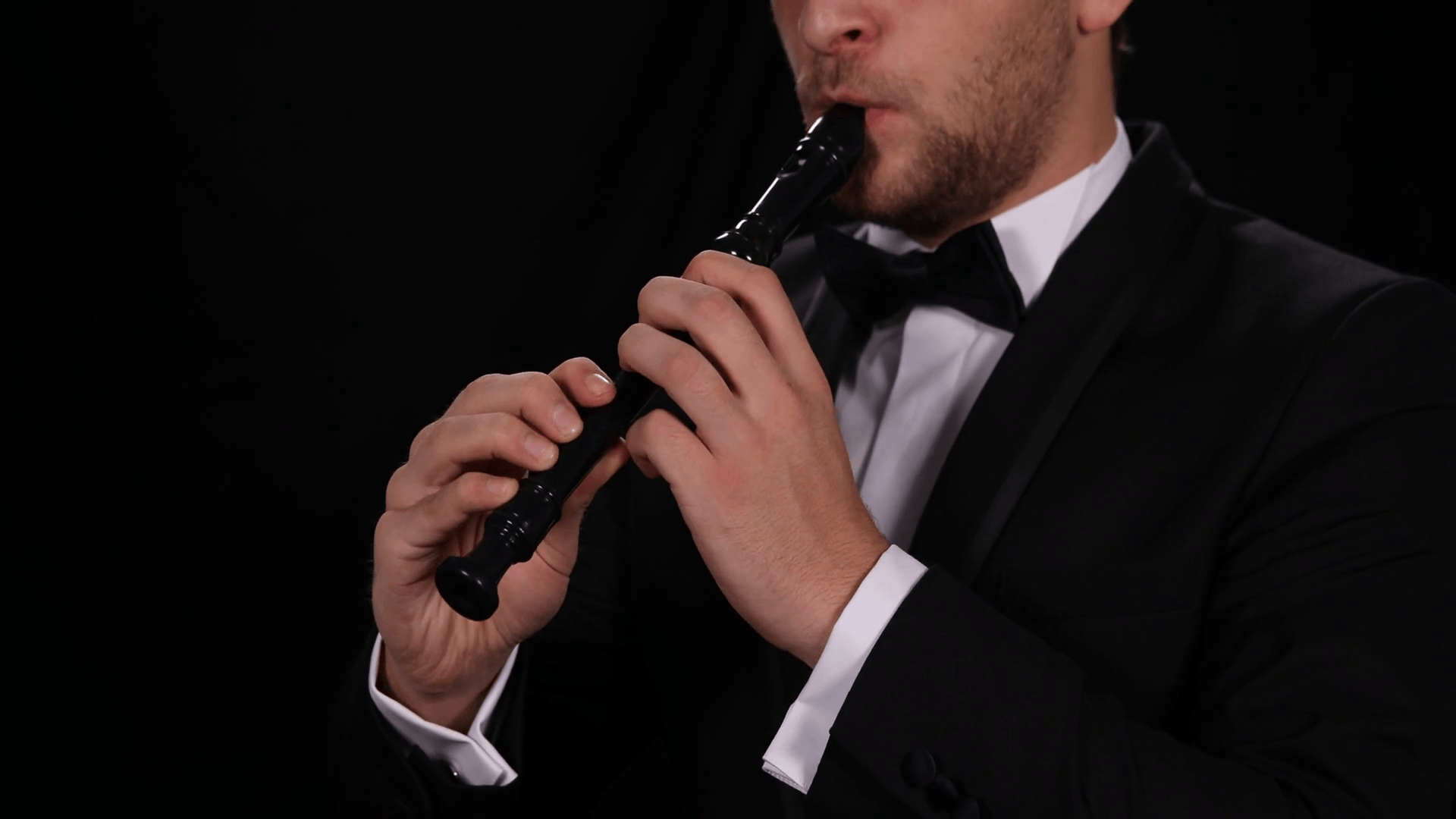 1920x1080 Portrait of Instrumentalist Musician Singing Flutist Playing, Desktop