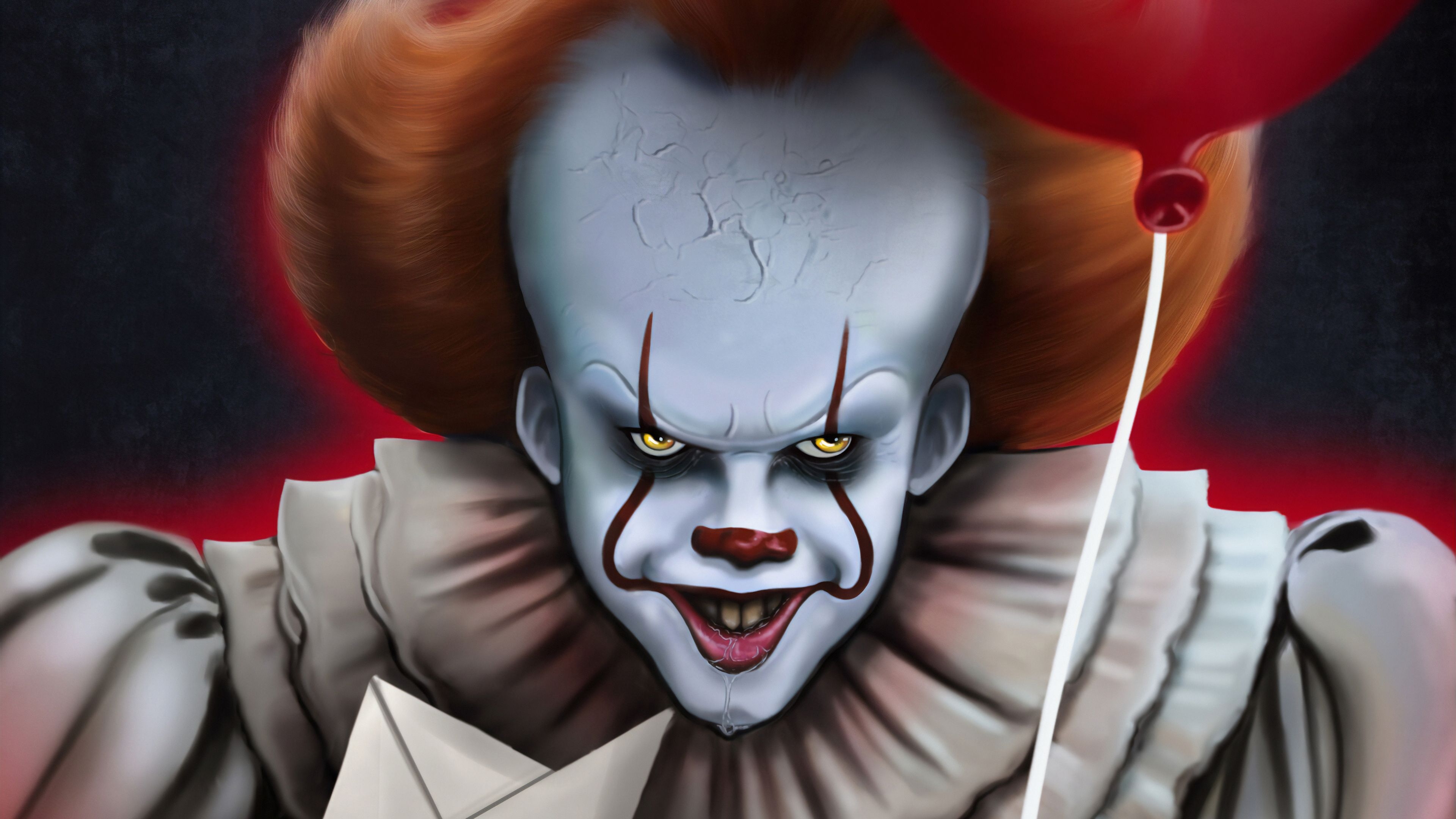 3840x2160 Wallpaper of Art, Clown, It Chapter Two, Pennywise, It background, Desktop