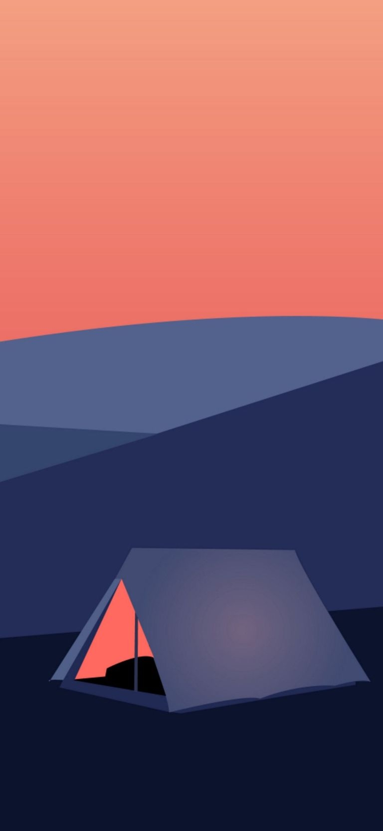 770x1670 Minimalist Camping 4K Phone Wallpaper Download Free ⋆ Traxzee, Phone