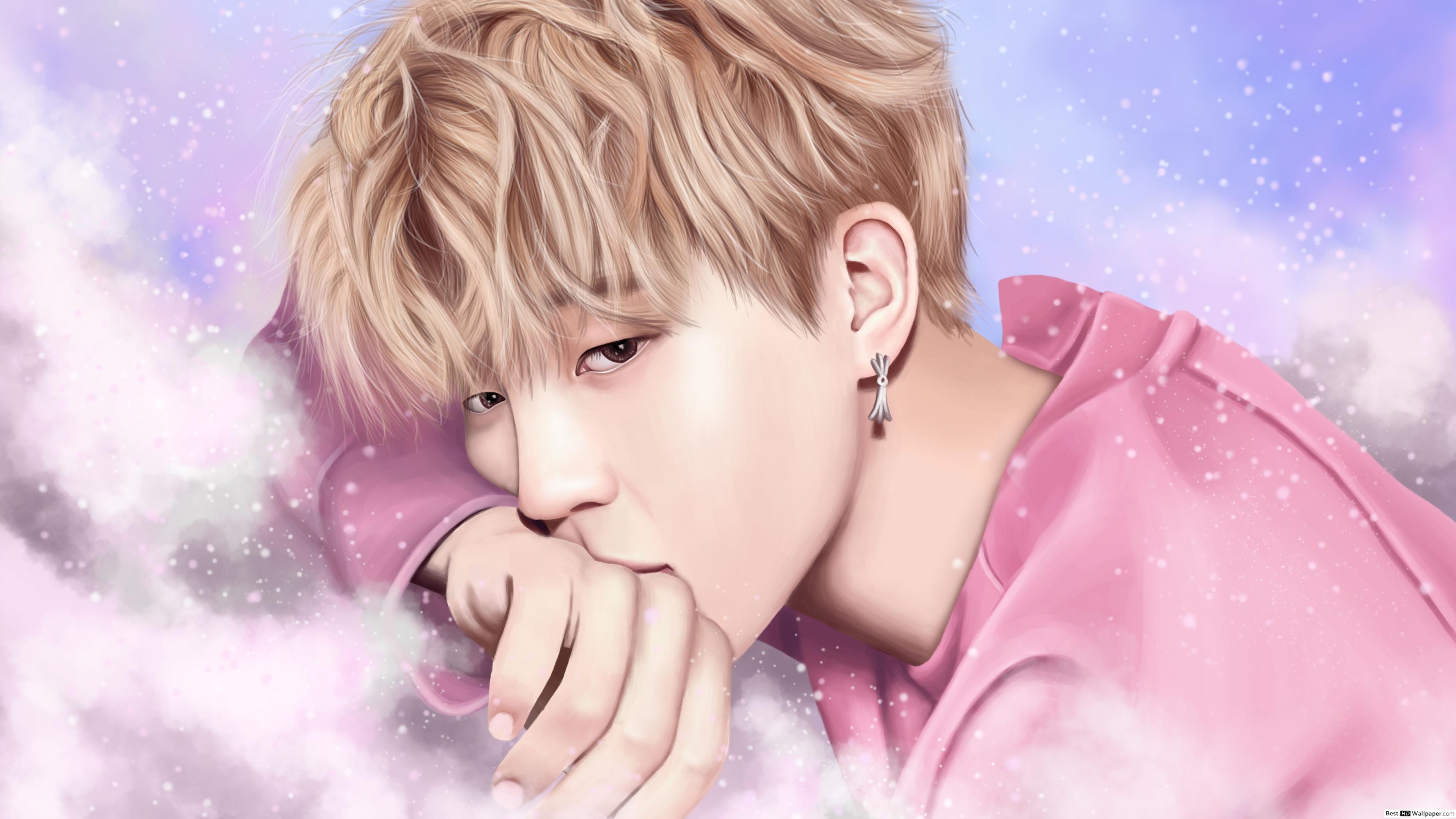 3560x2000 Park Ji Min (fanart) From BTS (K Pop Band) HD Wallpaper Download, Desktop