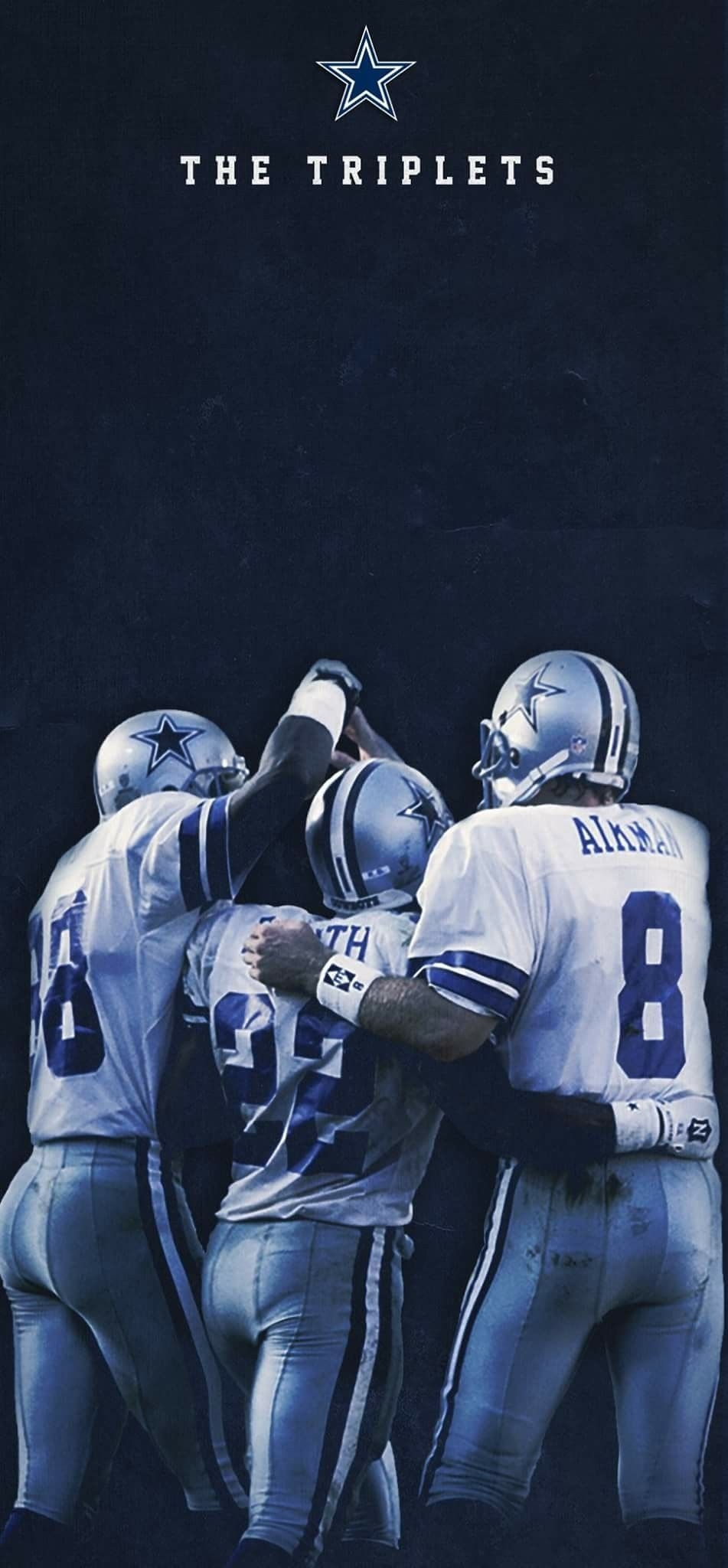 960x2050 ✭ Dallas Cowboys ✭ TDCfans.com #dallascowboys #football Emmitt Smith Michael Irvin Troy Aikman. Deportes, Dallas, Vaqueros, Phone