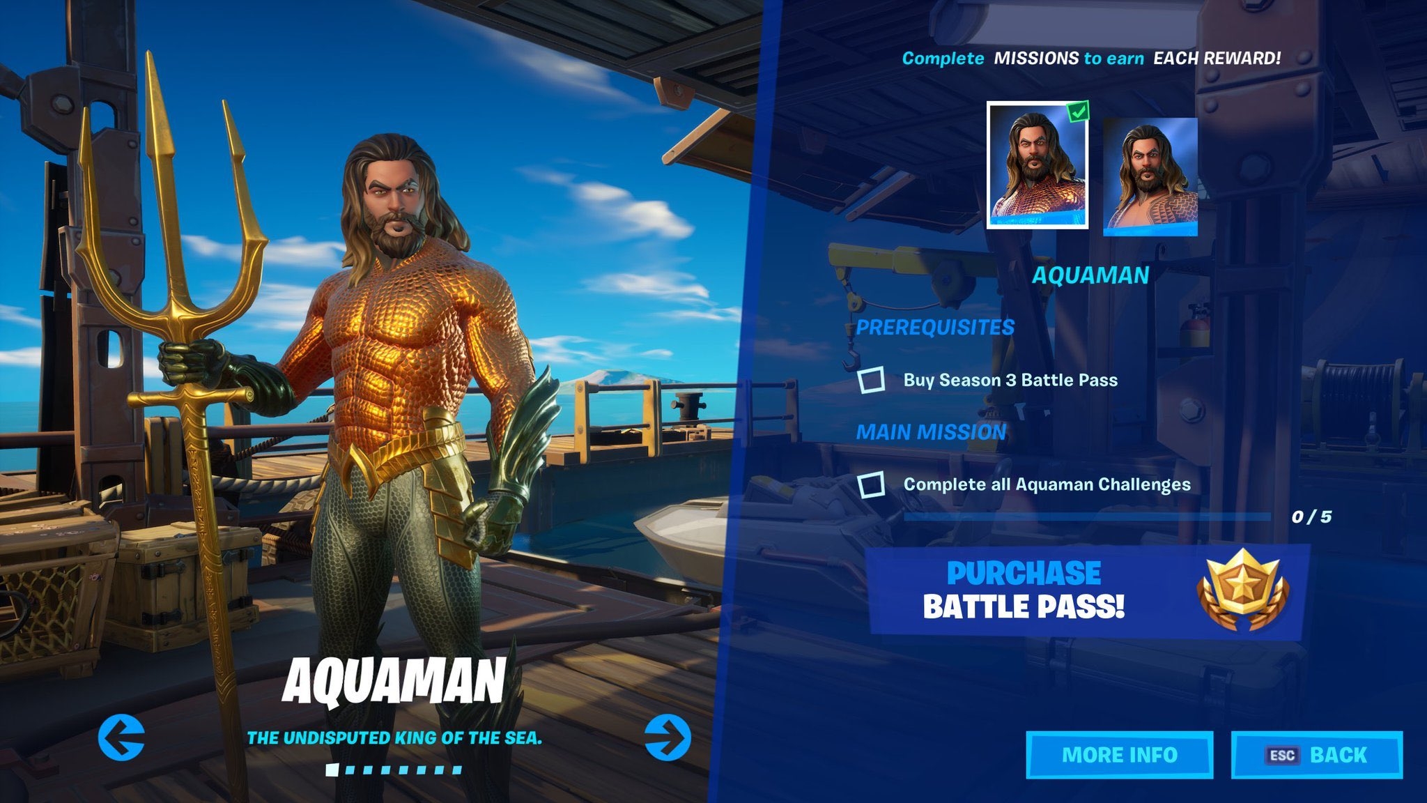 2050x1160 Aquaman Fortnite wallpaper, Desktop