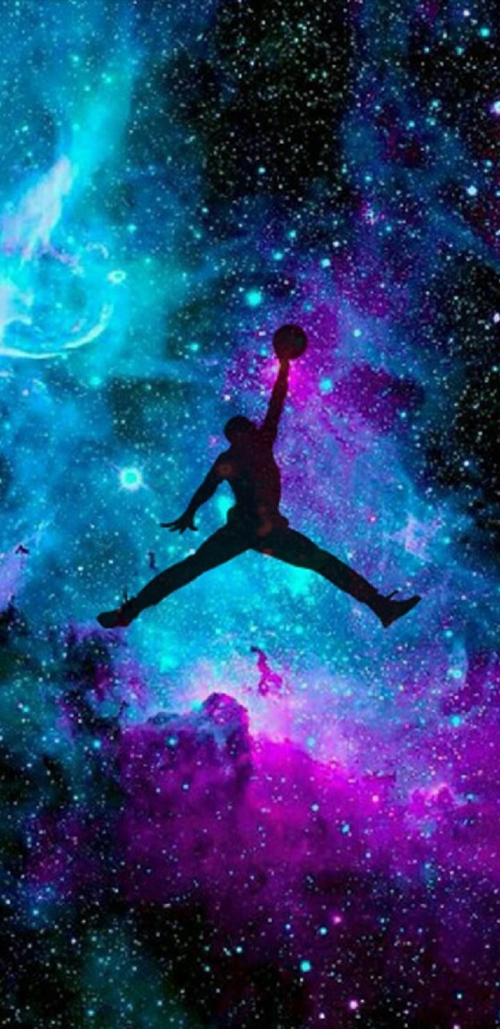 720x1480 Air Jordan Psychedelic Space. Jordan logo wallpaper, Psychedelic space, Nba wallpaper, Phone