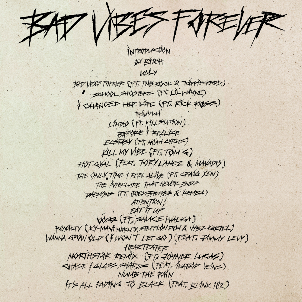 1000x1000 XXXTENTACION Vibes Forever Lyrics and Tracklist, Phone