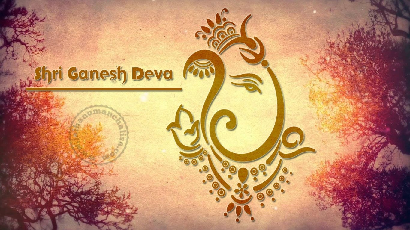 1370x770 Shri Ganesh Deva photo & HD wallpaper free download for desktop, Desktop