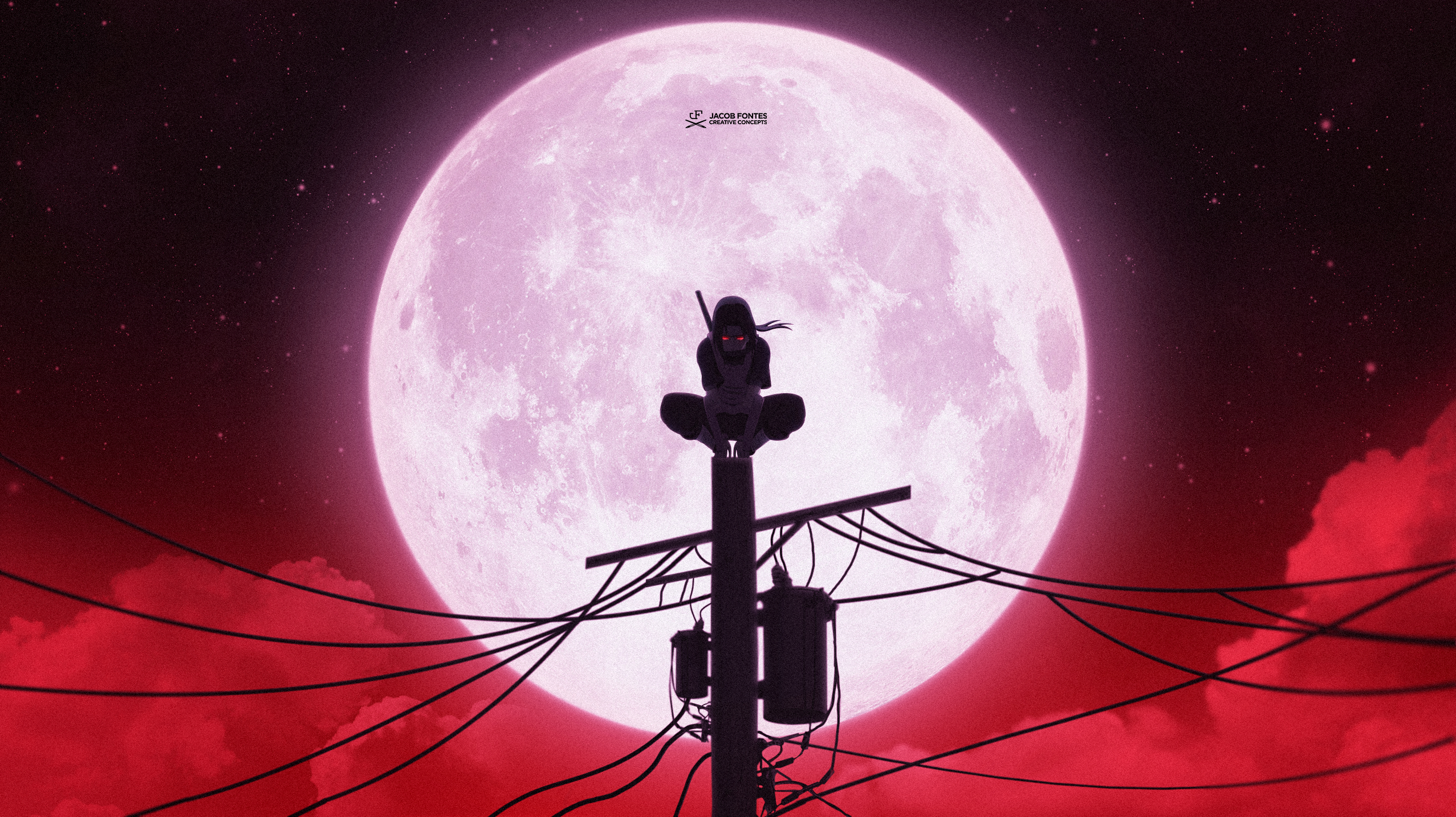 2560x1440 Itachi Moon Wallpaper Free Itachi Moon Background - Cool anime picture, Anime wallpaper, Anime background, Desktop