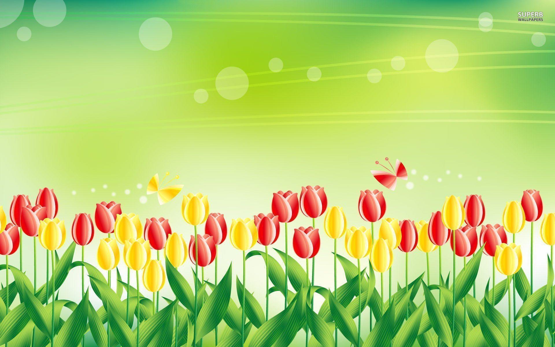 1920x1200 Yellow And Red Tulips 19026, Desktop