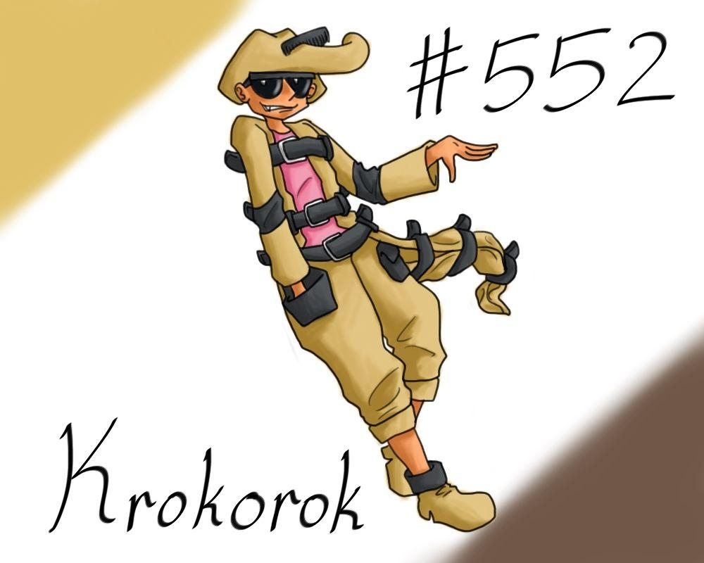 1000x800 Pokemon Gijinka Project 552 Krokorok, Desktop