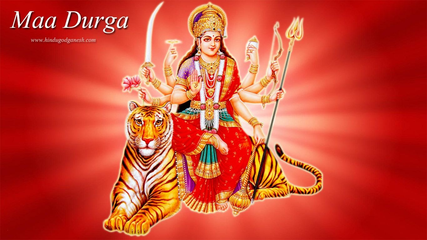 1370x770 Maa durga HD wallpaper full size download for desktop & laptop, Desktop