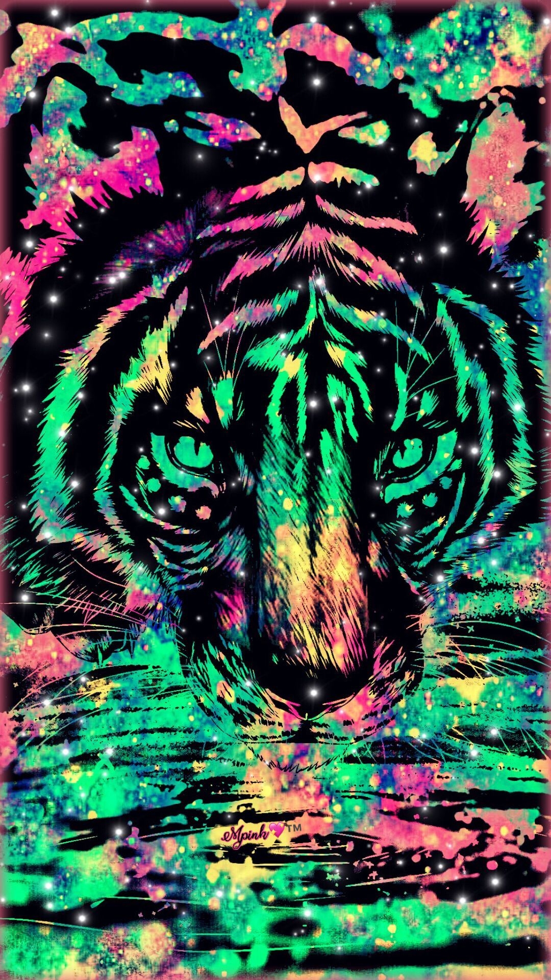 1080x1920 Tiger Galaxy Wallpaper #androidwallpaper #iphonewallpaper, Phone