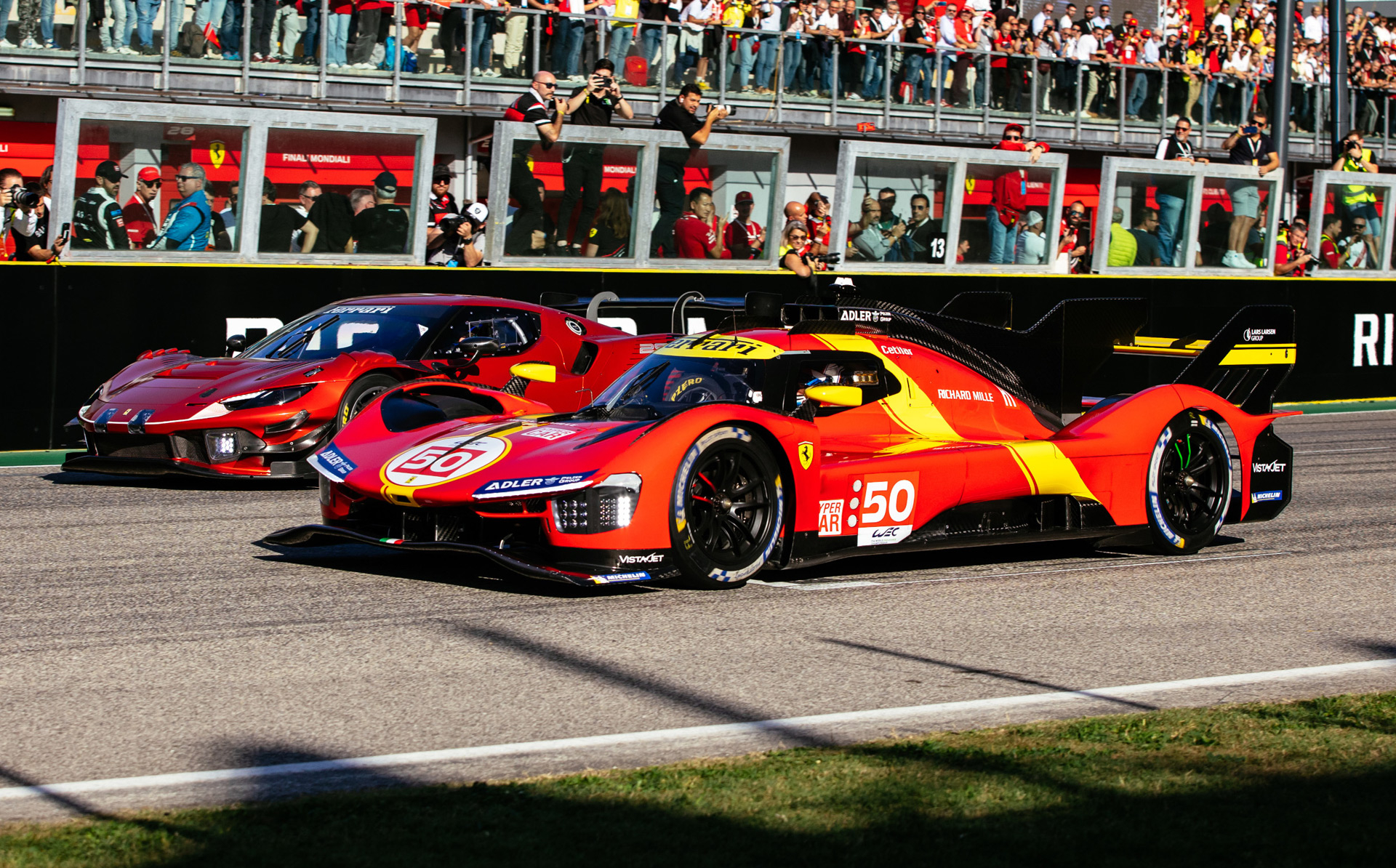 1920x1200 Watch Ferrari's 499P LMH hit Imola Circuit, Desktop