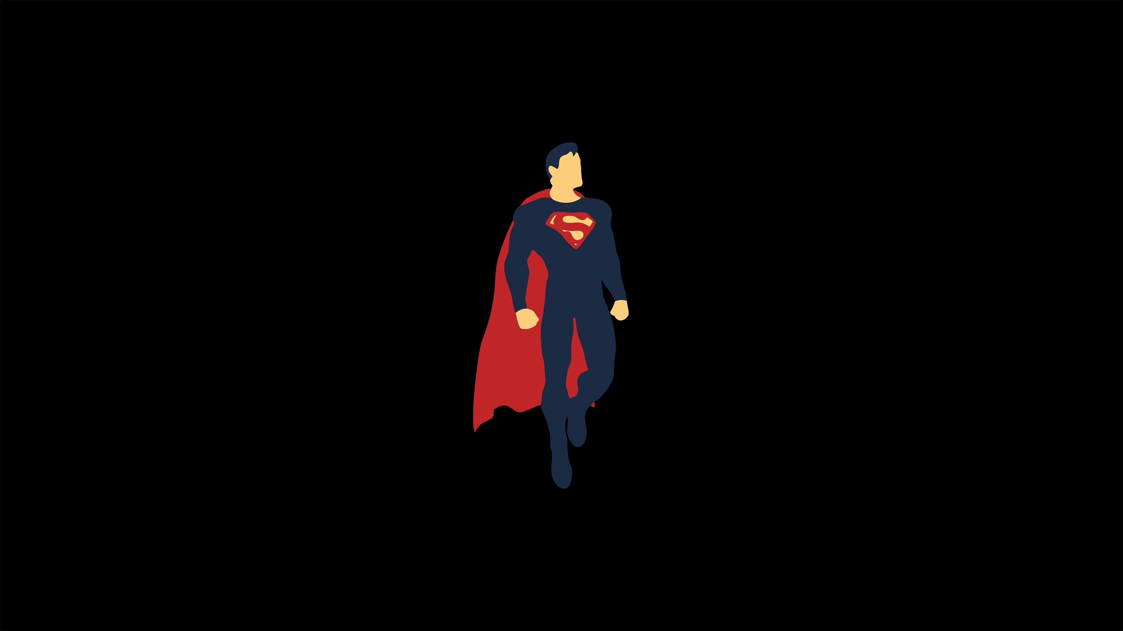 3840x2160 Superman Minimalism 4k 720P HD 4k Wallpaper, Image, Desktop