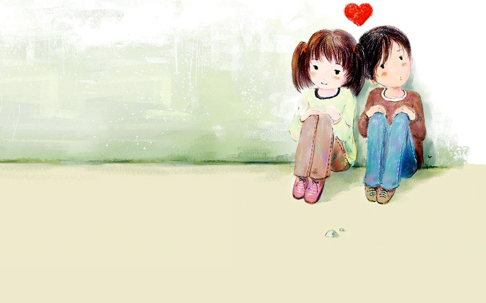 1680x1050 Romantic Couples Anime Wallpaper Couple Pics Animated, Desktop