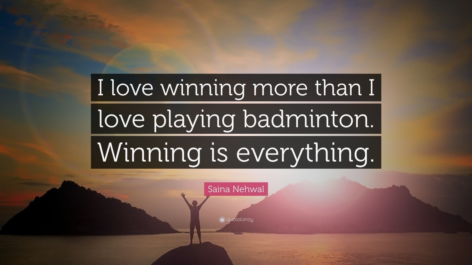 1600x900 Saina Nehwal Quote: “I love winning more than I love playing badminton. Winning is everything.”, Desktop