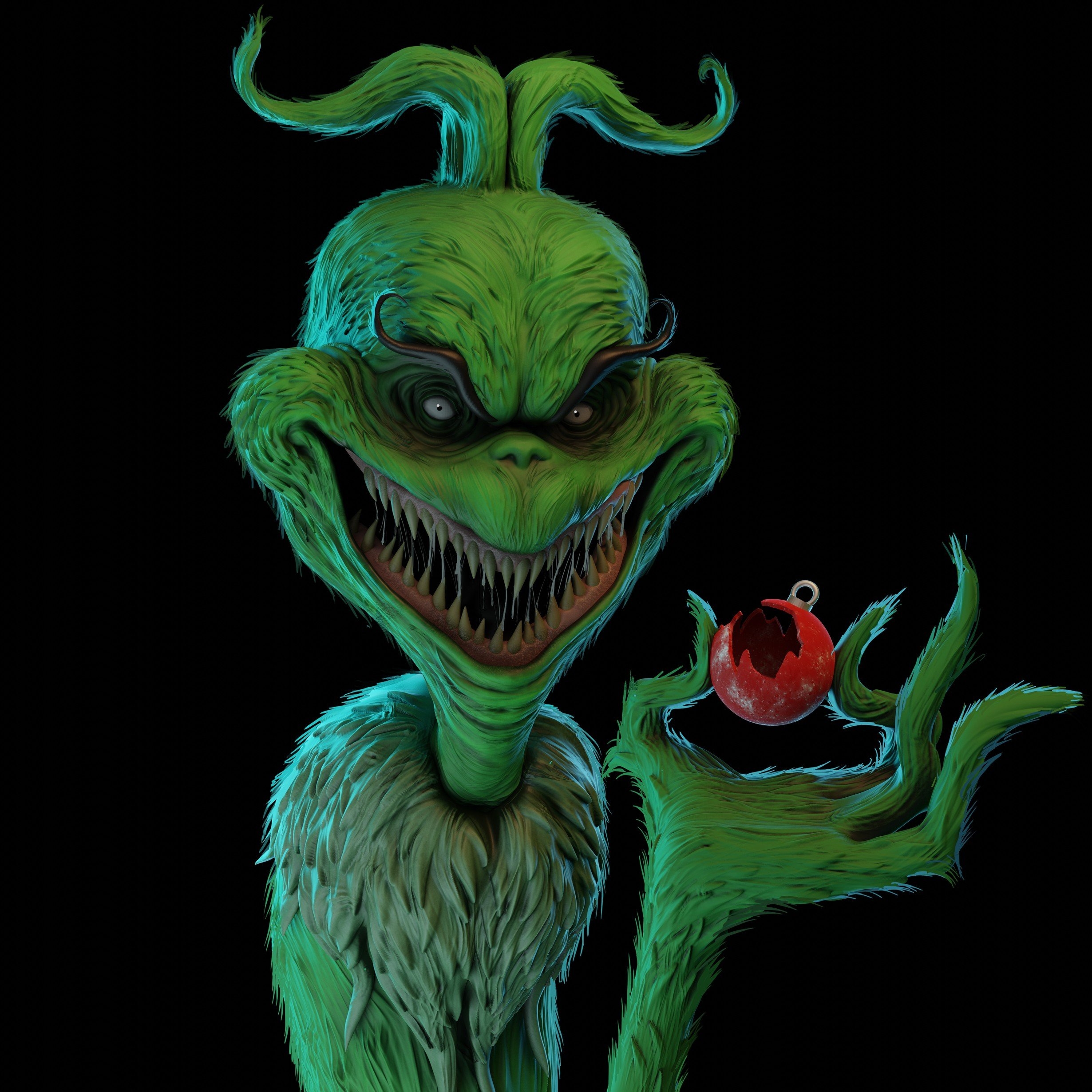 2460x2460 The Grinch Wallpaper, Phone