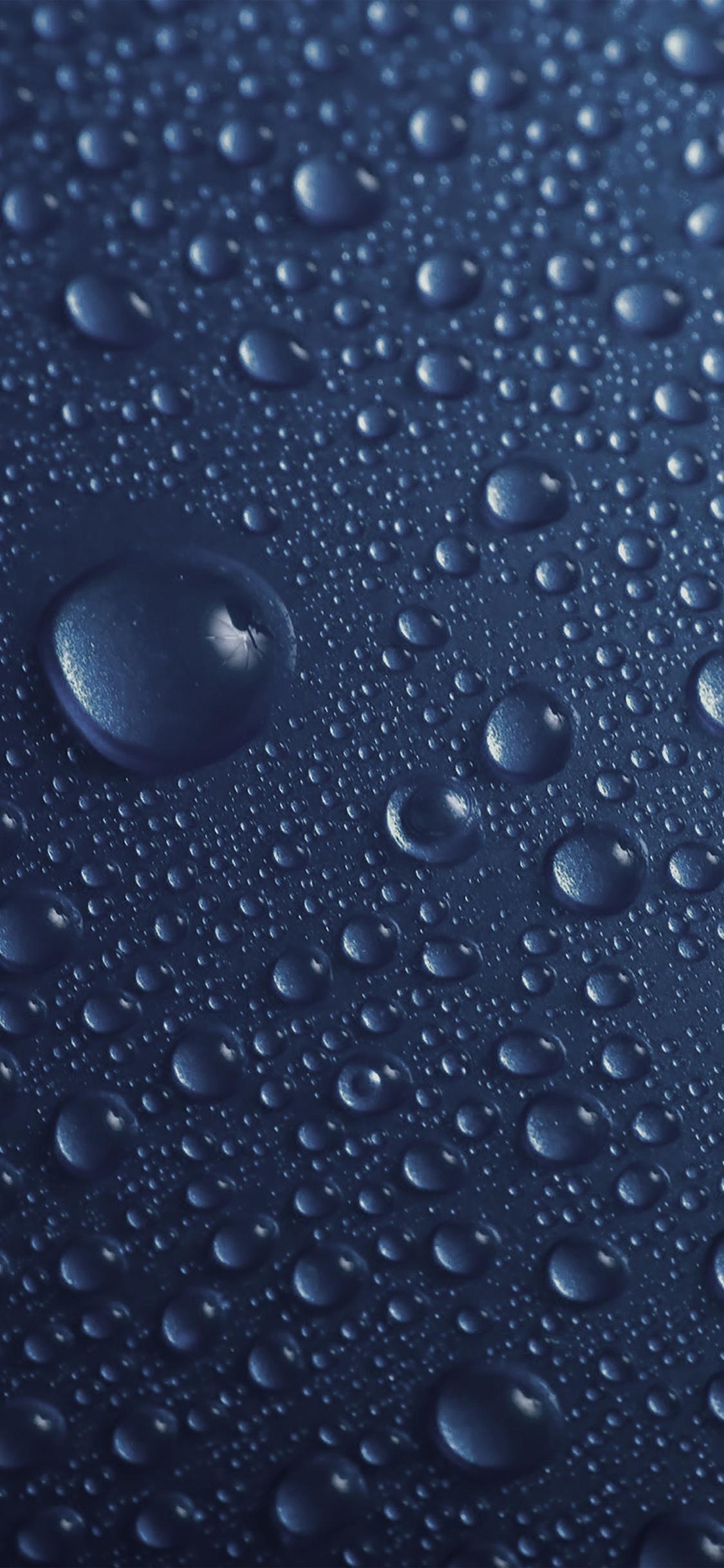 1130x2440 iPhone 8 wallpaper. rain drop blue, Phone