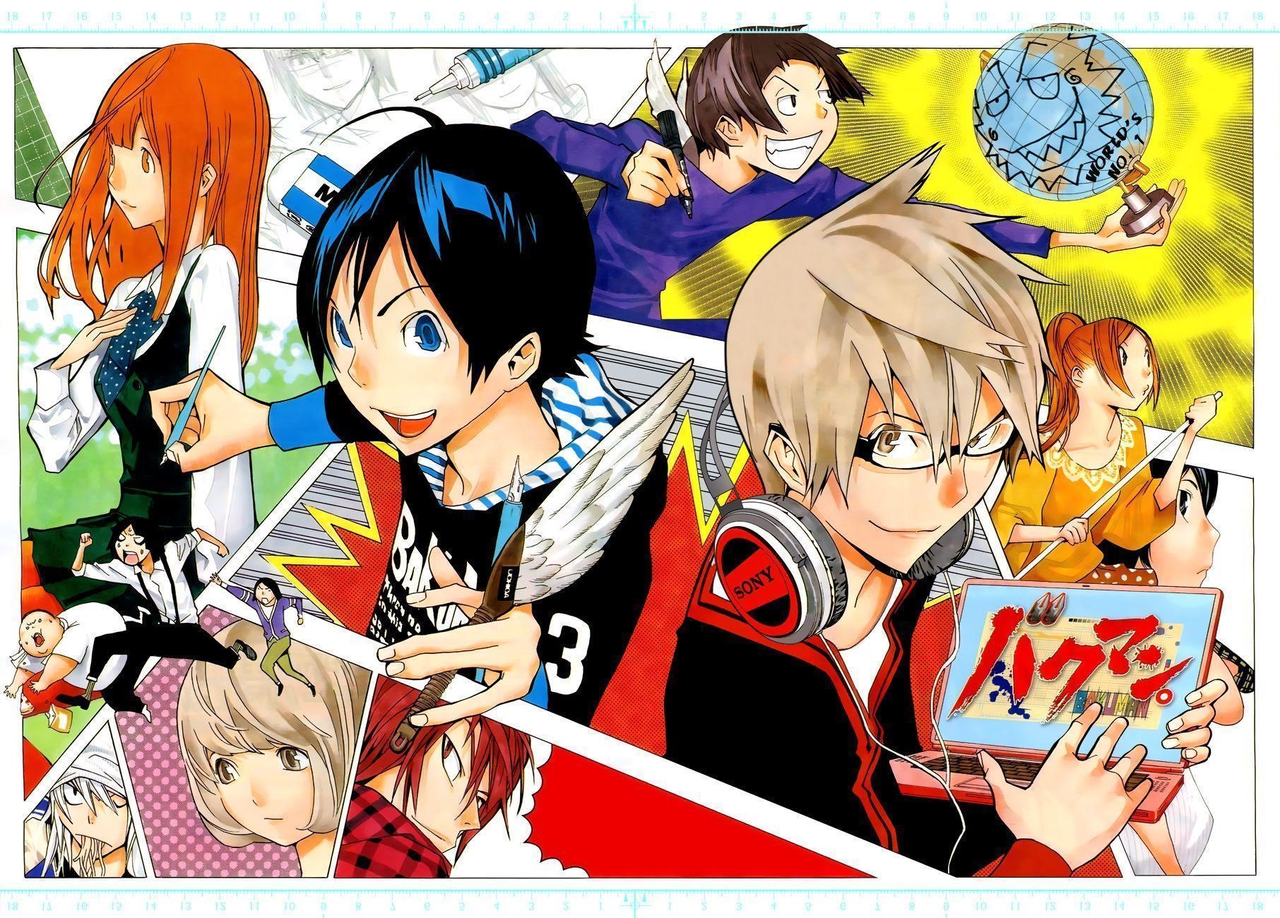 1820x1300 1920x1200px 512.38 KB Bakuman, Desktop