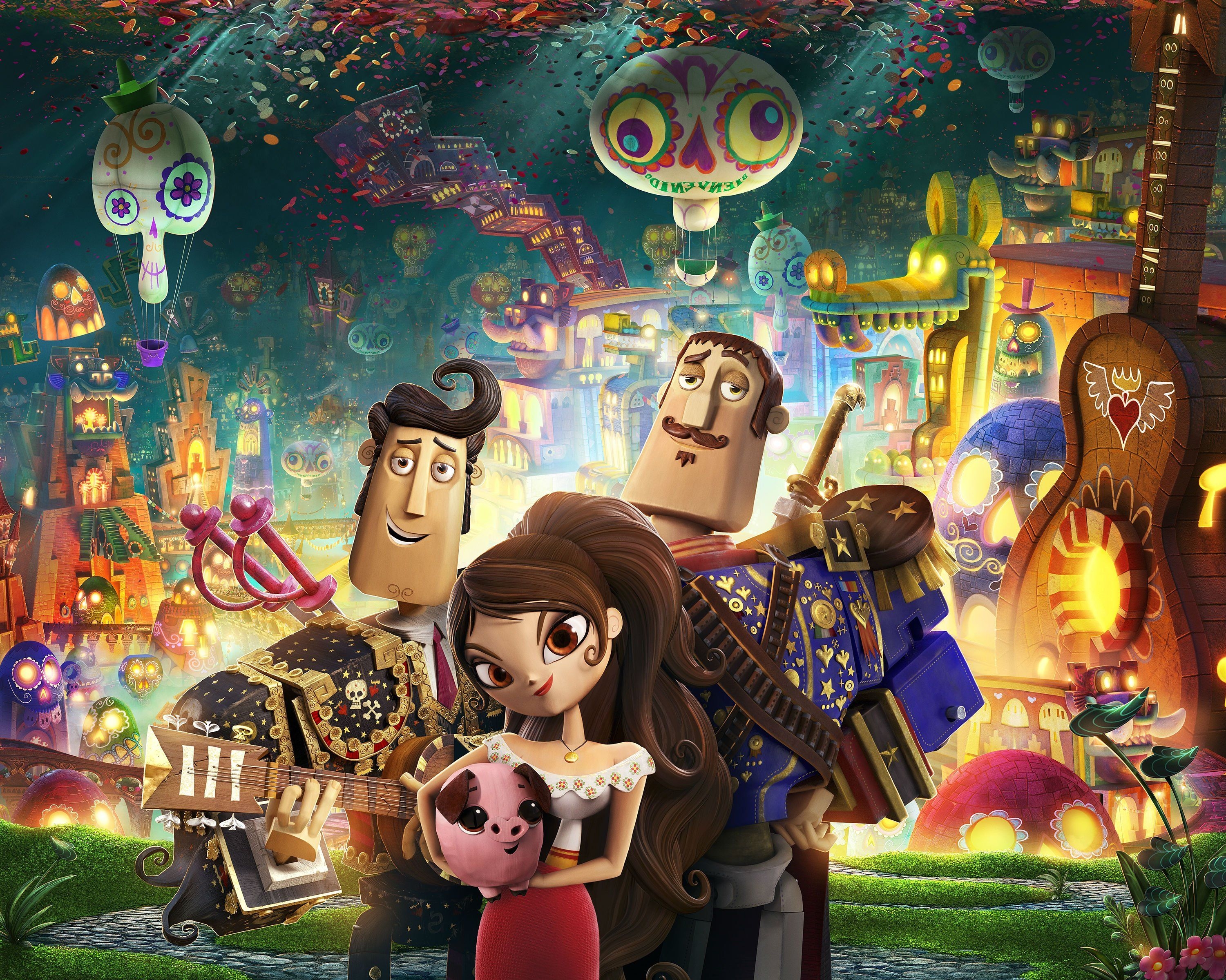 3010x2400 book of life Animation, Adventure, Comedy, Book, Life, 2014, Desktop