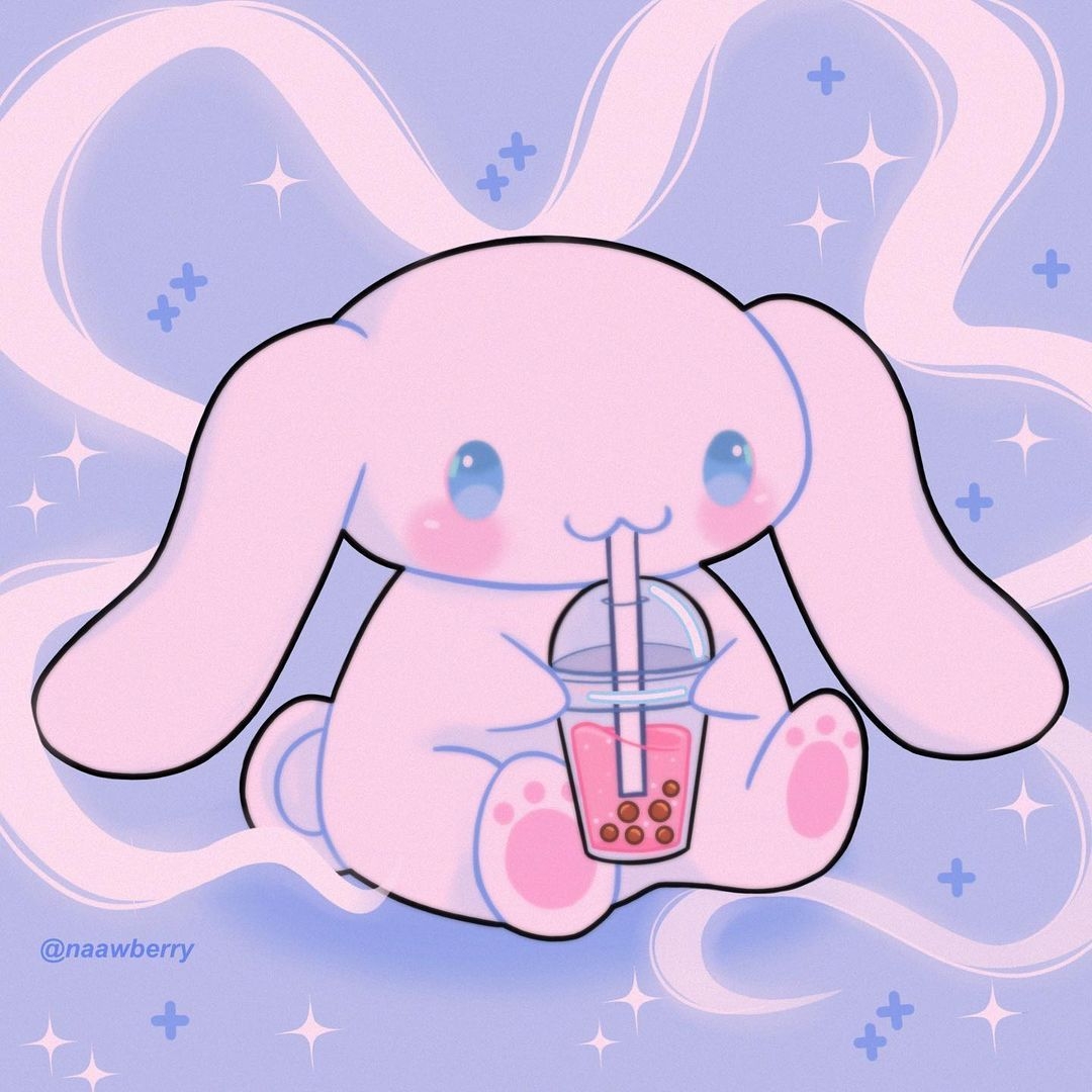 1080x1080 Sanrio characters drinking boba, Phone