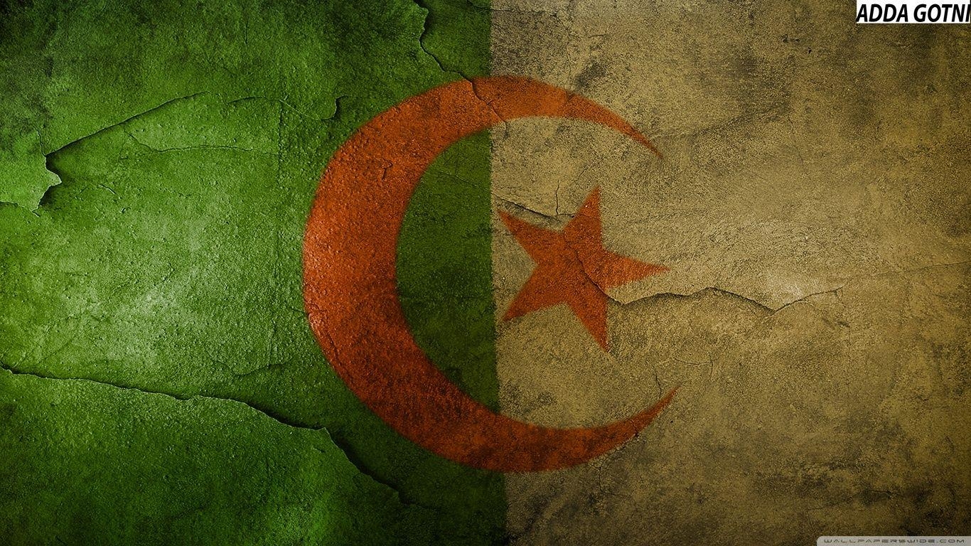 1370x770 Algeria Flag HD HD desktop wallpaper, High Definition, Desktop