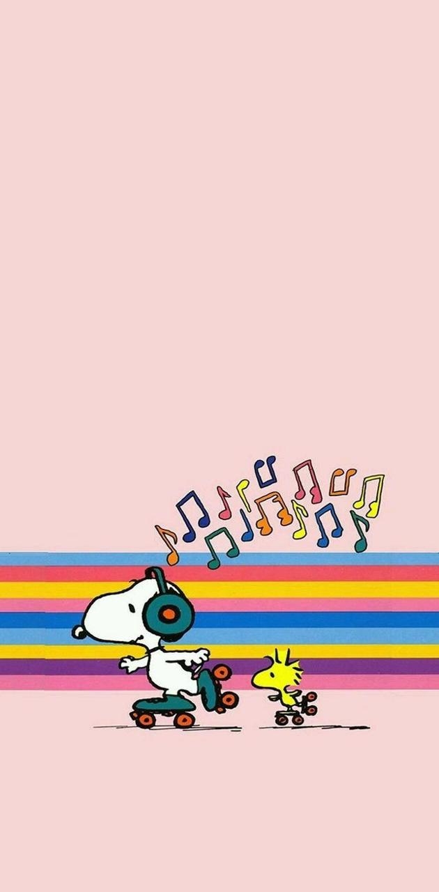 630x1280 Snoopy music wallpaper, Phone