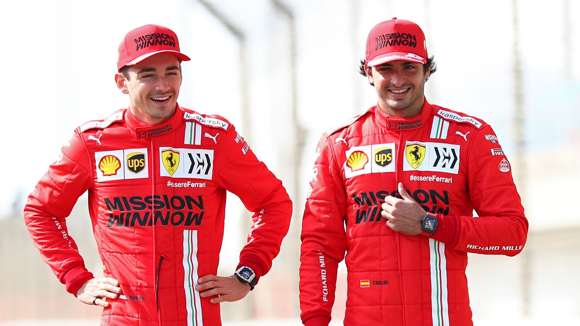 1920x1080 Ferrari drivers Sainz and Leclerc reveal what they've learned from each other after the first 3 rounds. Formula 1®, Desktop