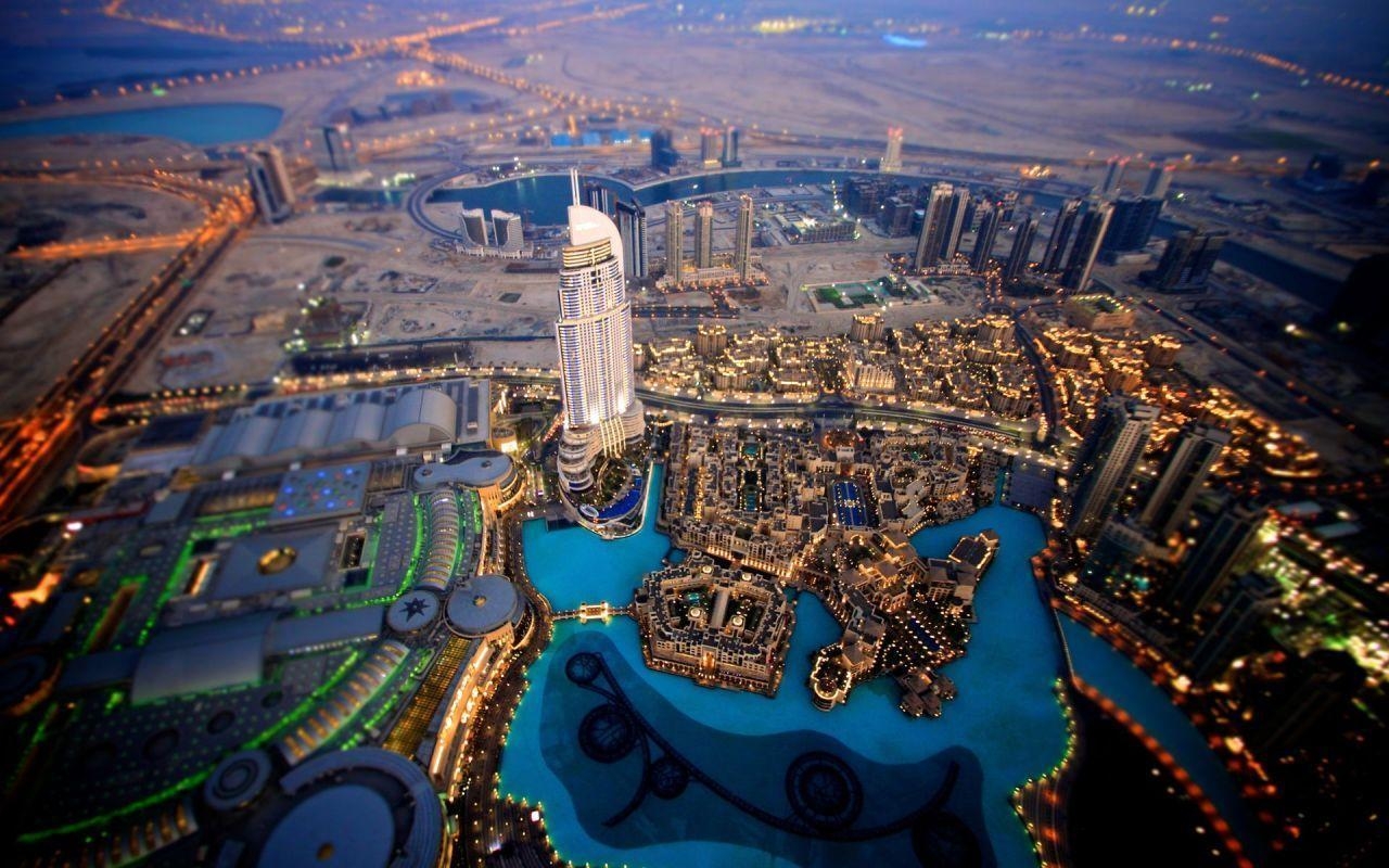 1280x800 Dubai, United Arab Emirates View from the Airplane widescreen, Desktop