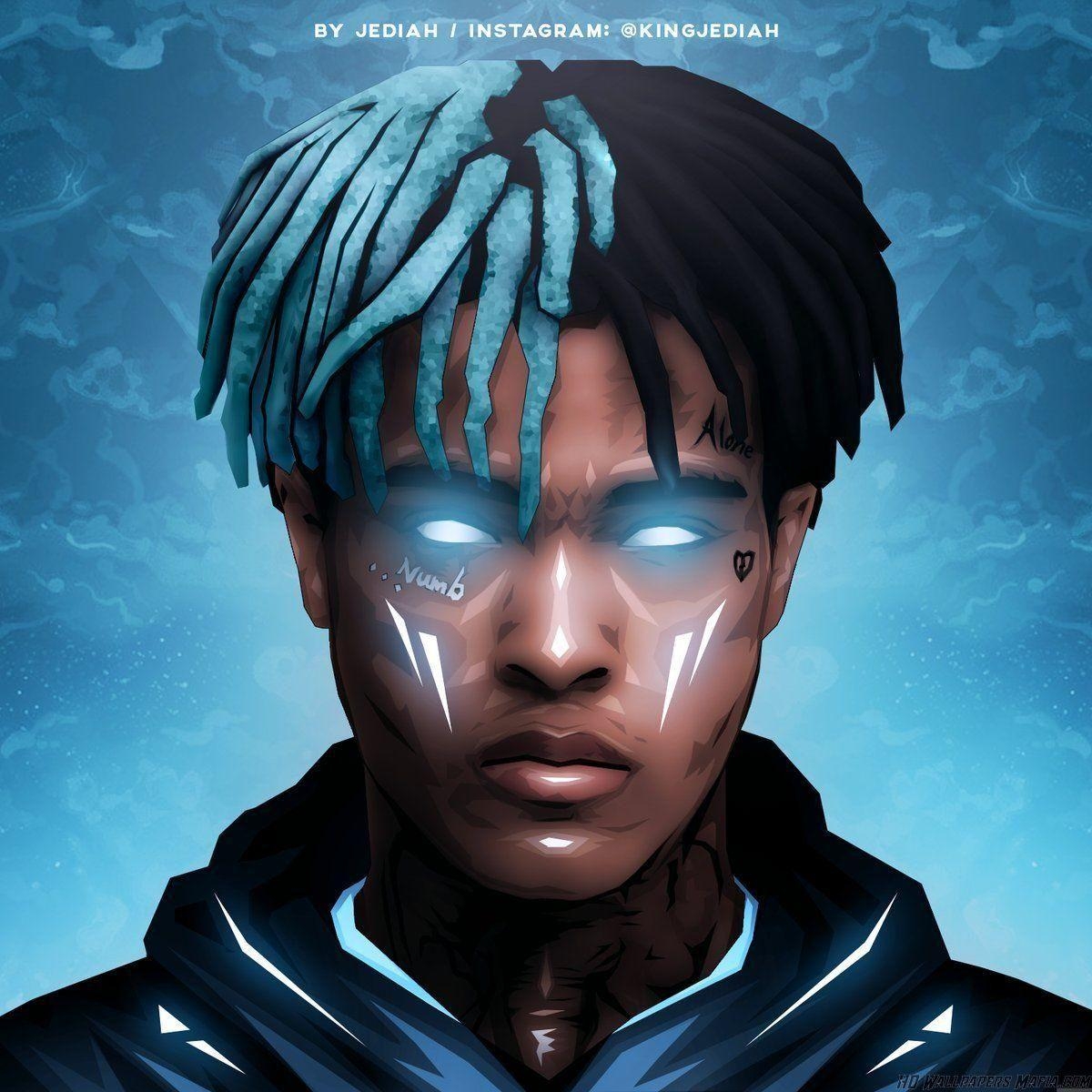 1200x1200 XXXTentacion Blue Wallpaper Free XXXTentacion Blue, Phone