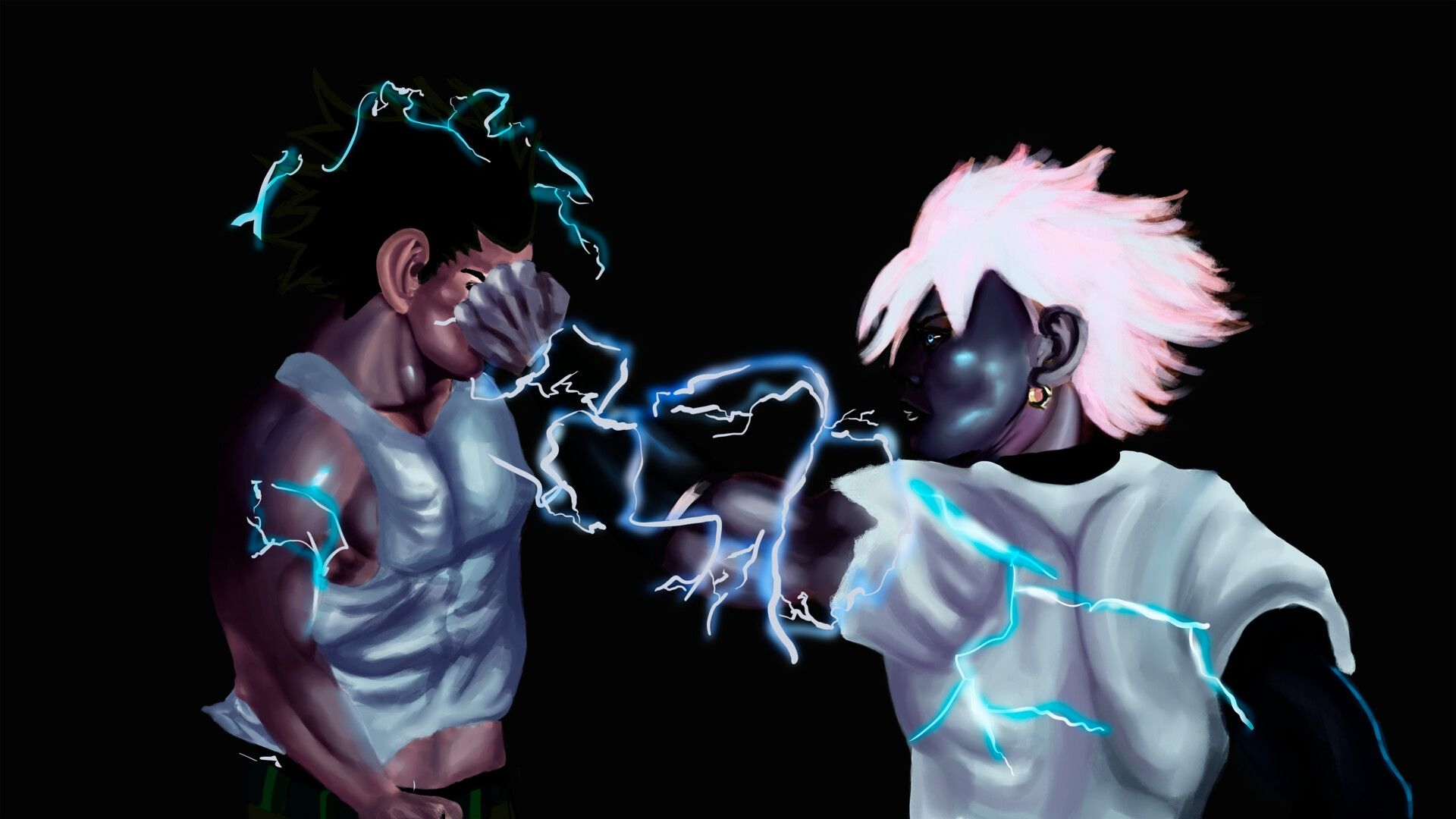 1920x1080 Gon vs Killua, Eduardo Gutiérrez, Desktop