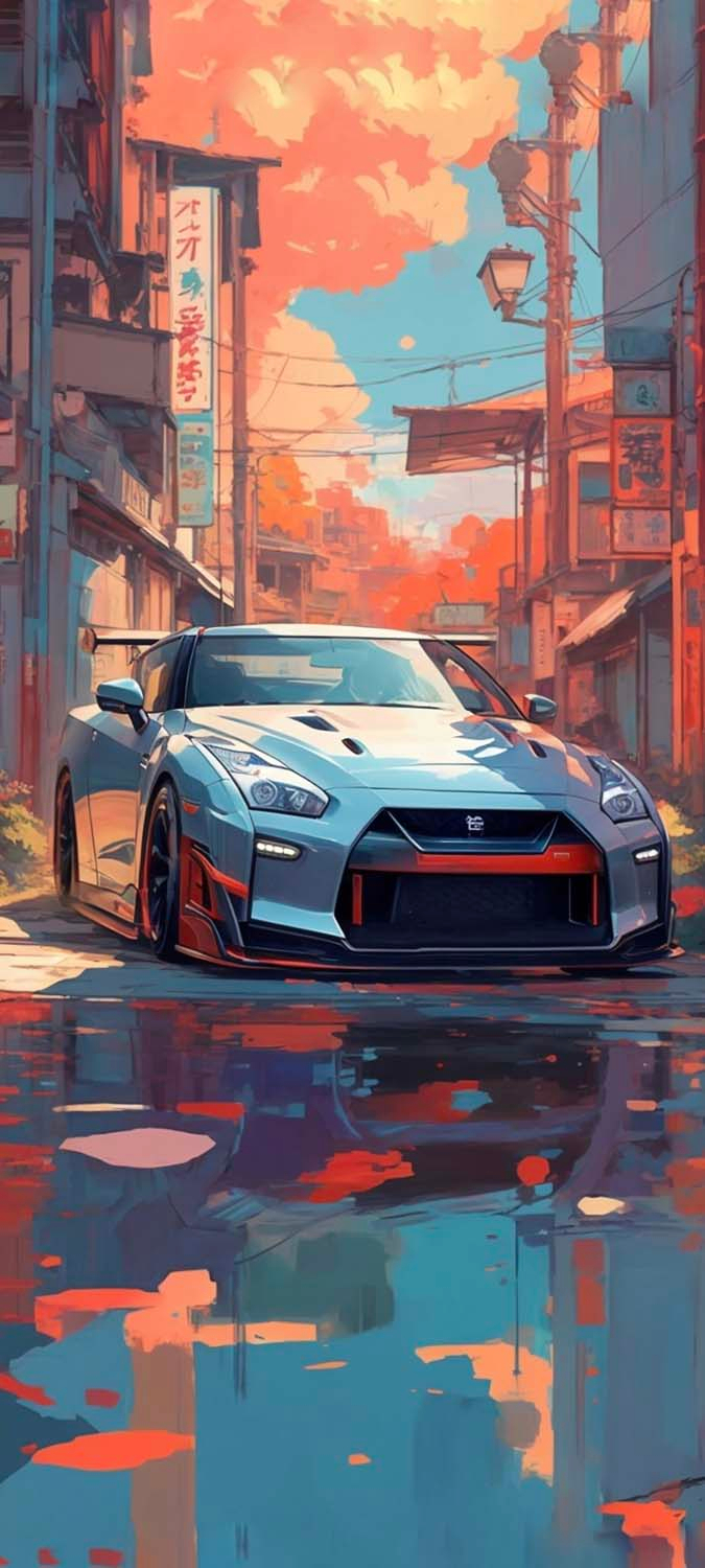 680x1500 Nissan GTR Art iPhone Wallpaper 4K iPhone Wallpaper Wallpaper Download, Phone