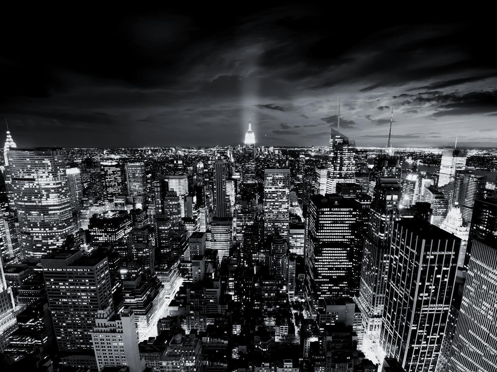 1600x1200 Black and White City Wallpaper Free Black and White City Background, Desktop