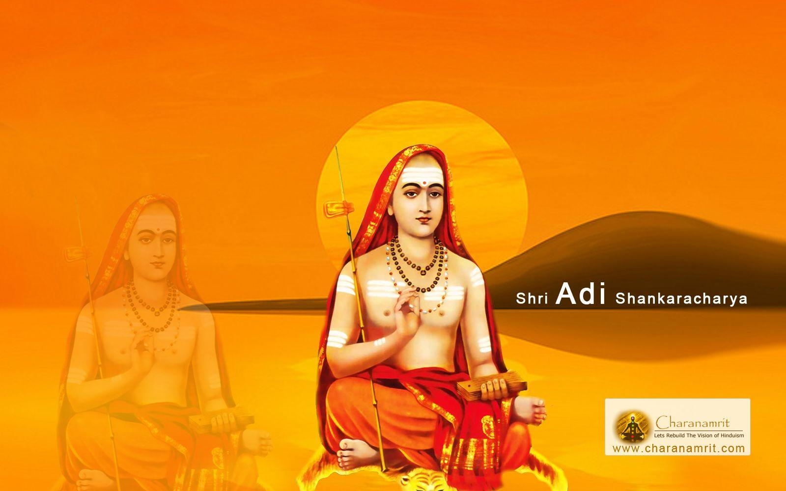 1600x1000 Sri Adi Shankaracharya beautiful HD Wallpaper for free download. Life philosophy, Discipleship, Bhagavad gita, Desktop