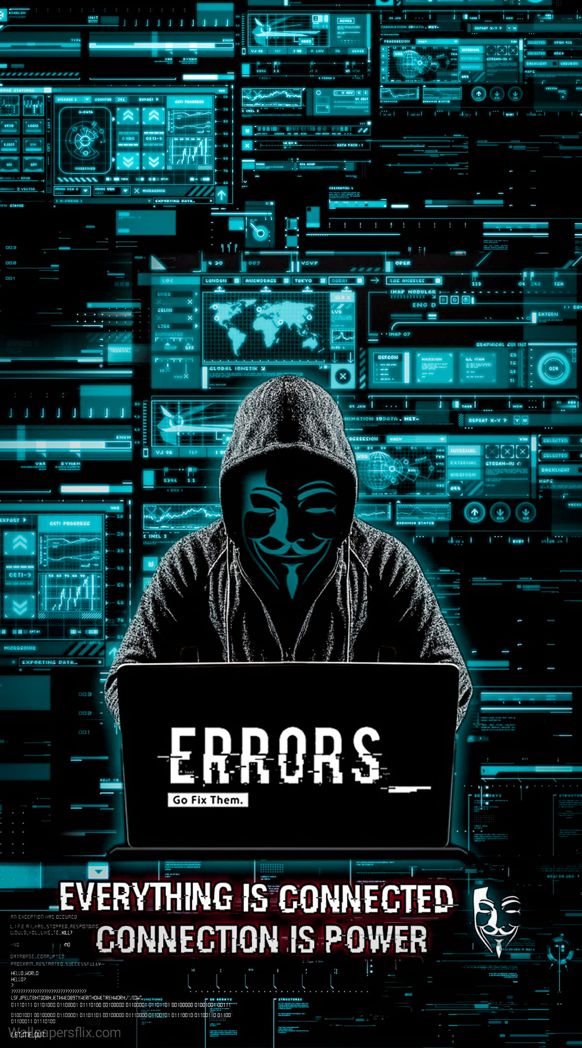 1190x2130 Hacker Wallpaper:k Hackers Background Download [ HD ], Phone