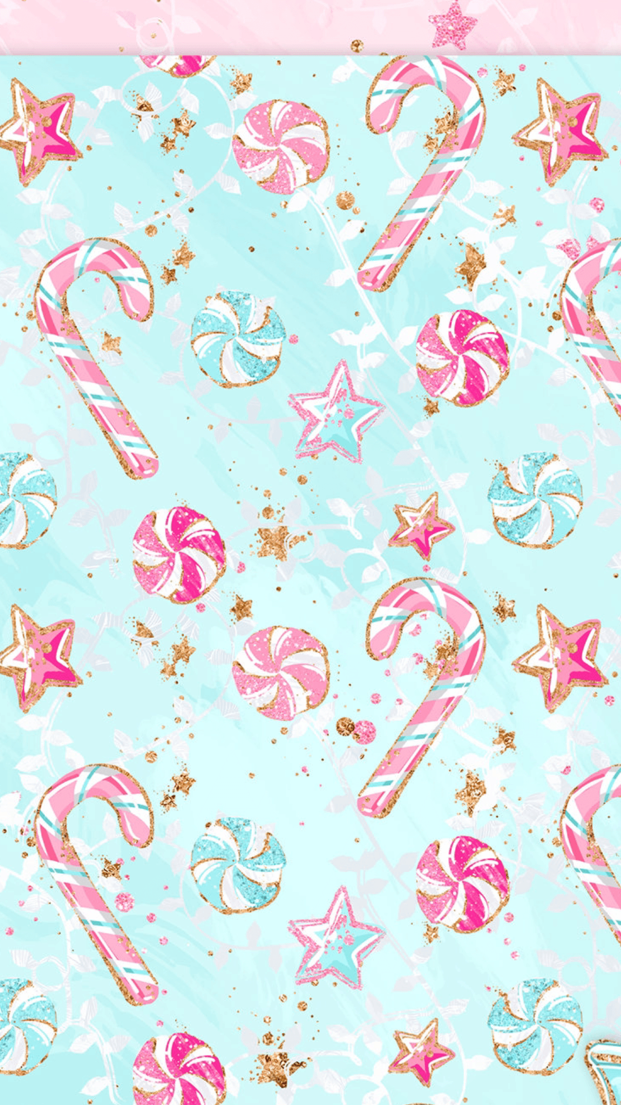 1250x2210 Christmas candy cane mints stars. Christmas, Phone