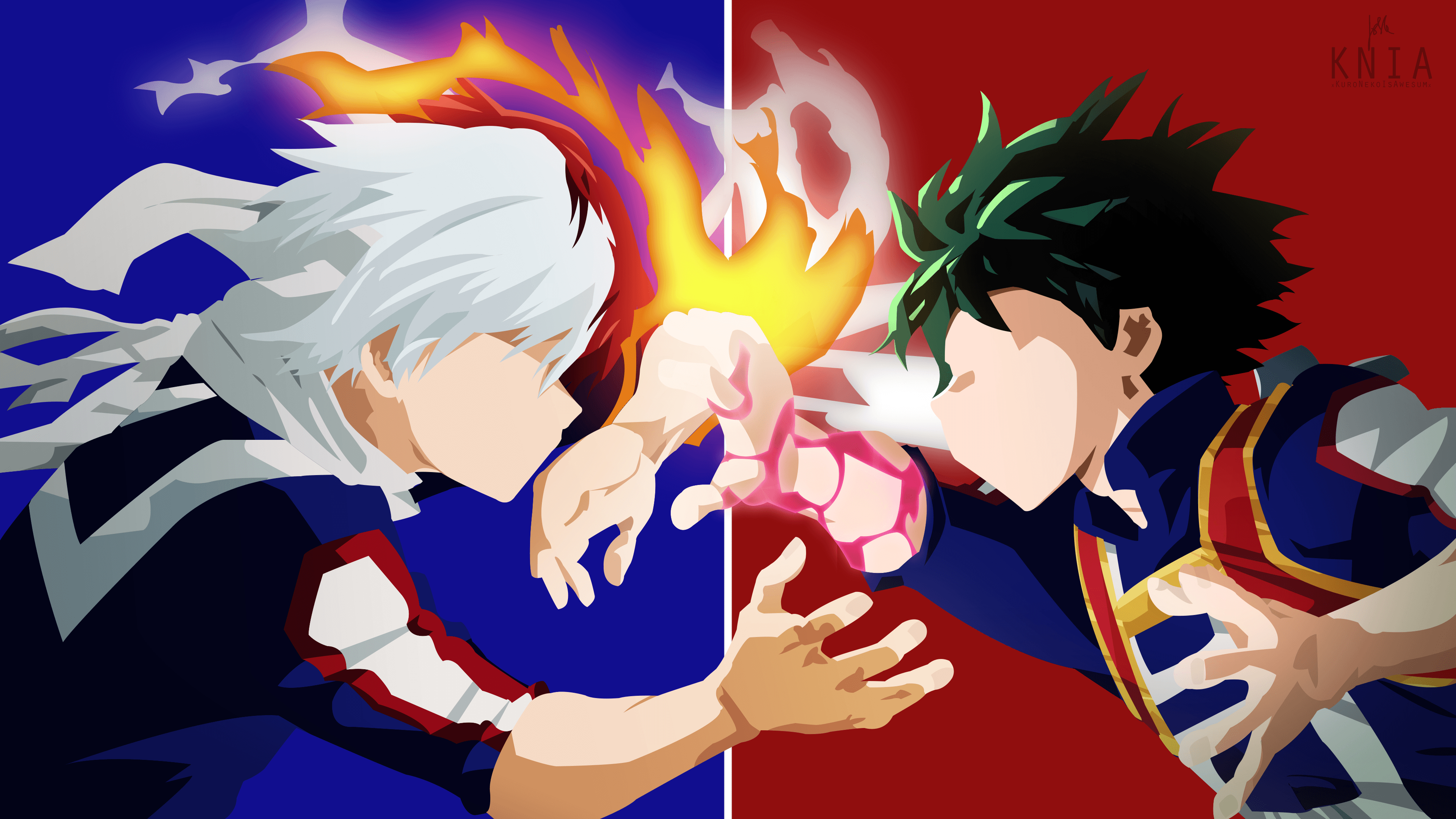 3840x2160 My Hero Academia Todoroki And Deku Wallpaper, Desktop