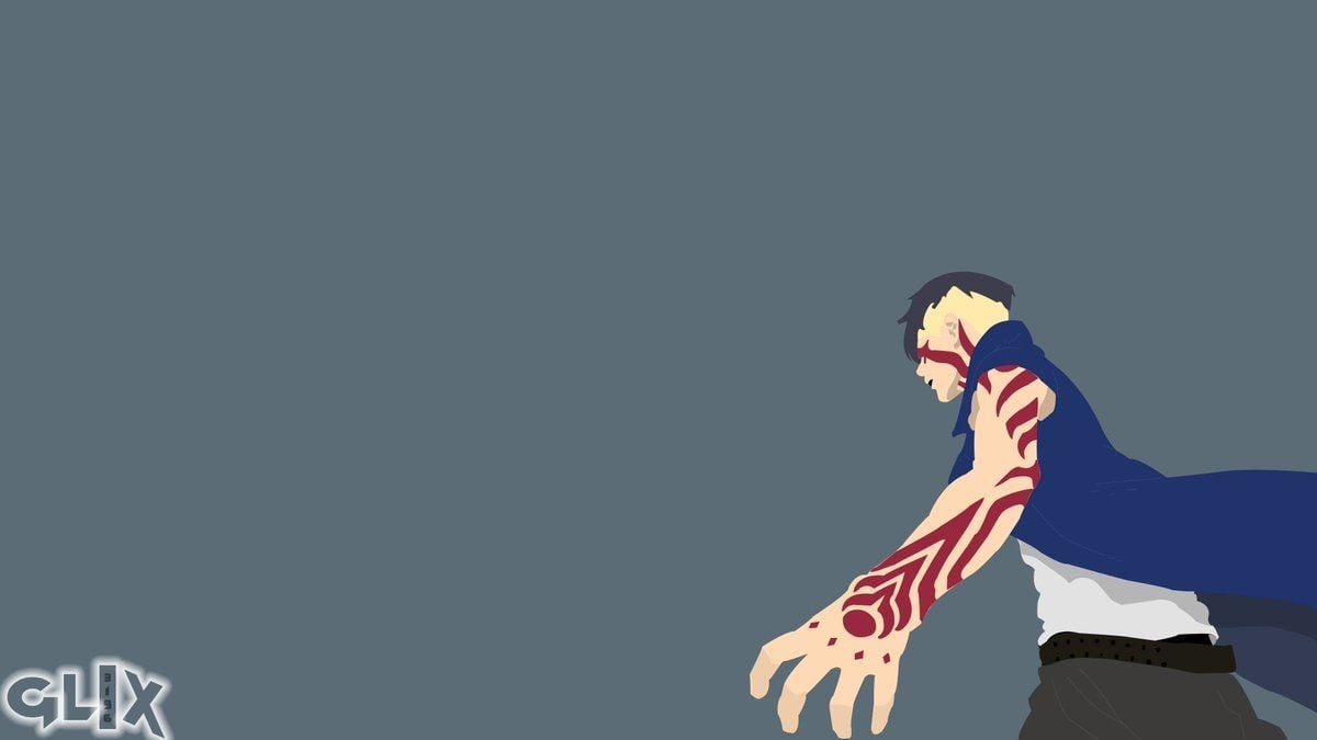 1200x680 glix3196 #minimalist wallpaper #vector fan art #BorutoNarutonextgenerations #kawaki, Desktop