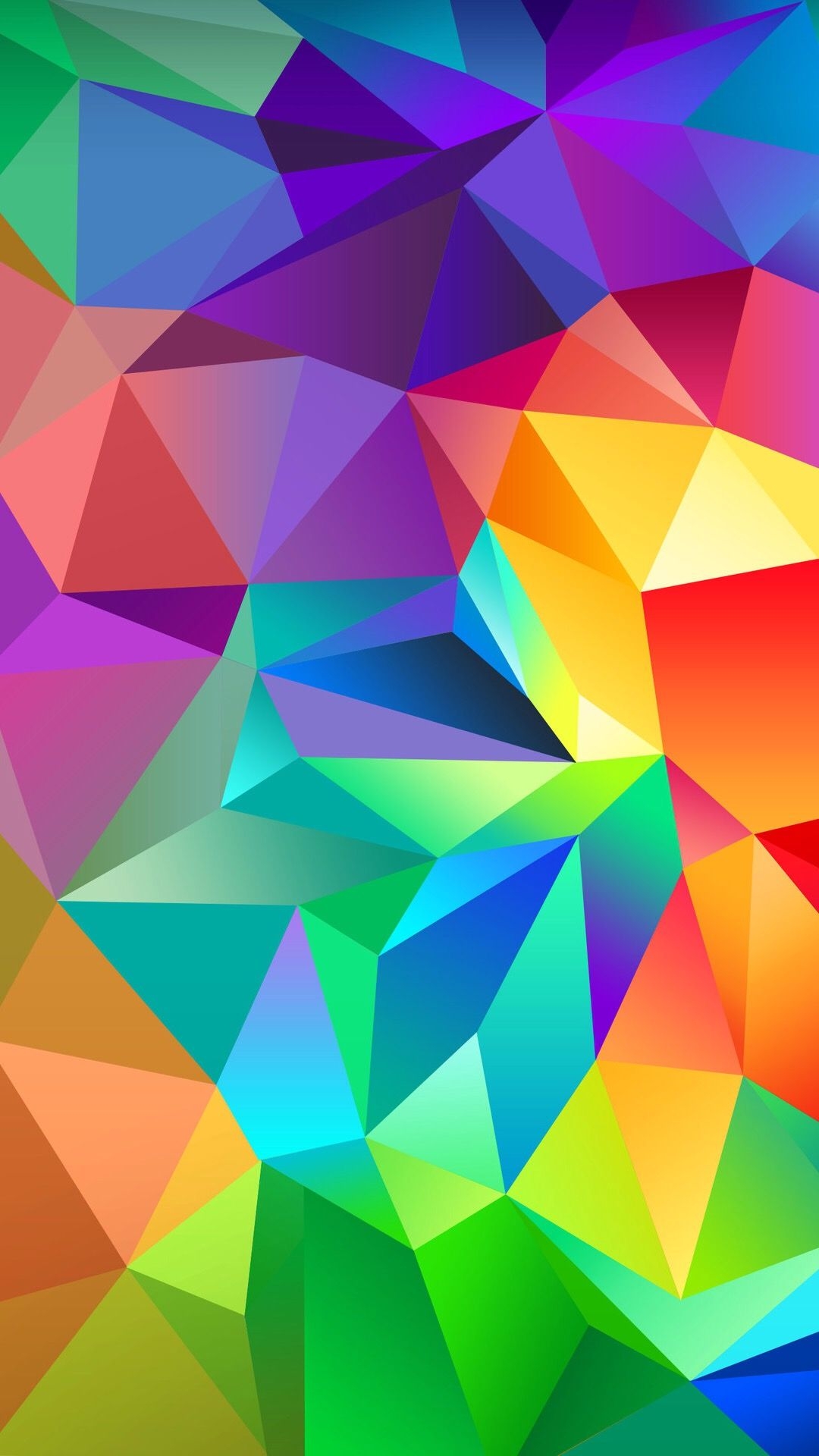 1080x1920 Rainbow Geometric Wallpaper Free Rainbow Geometric Background, Phone